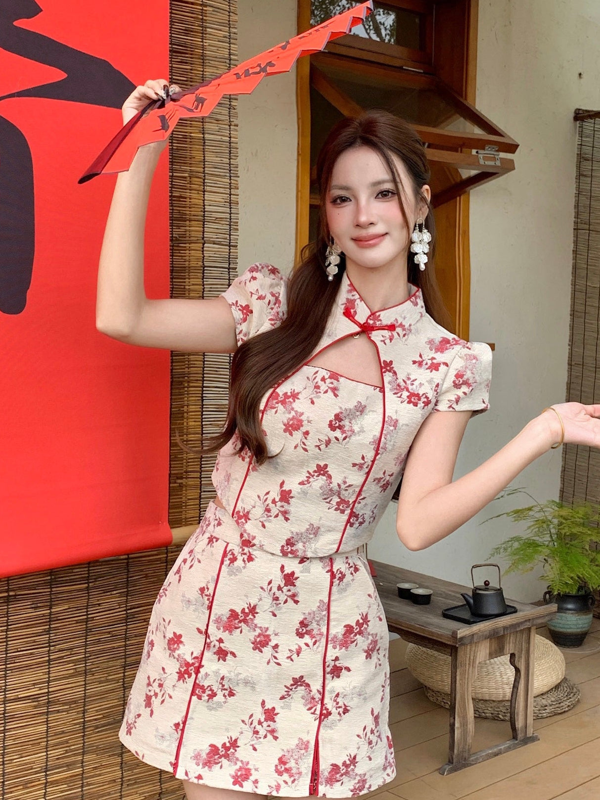 Xi Qing Cheongsam Top