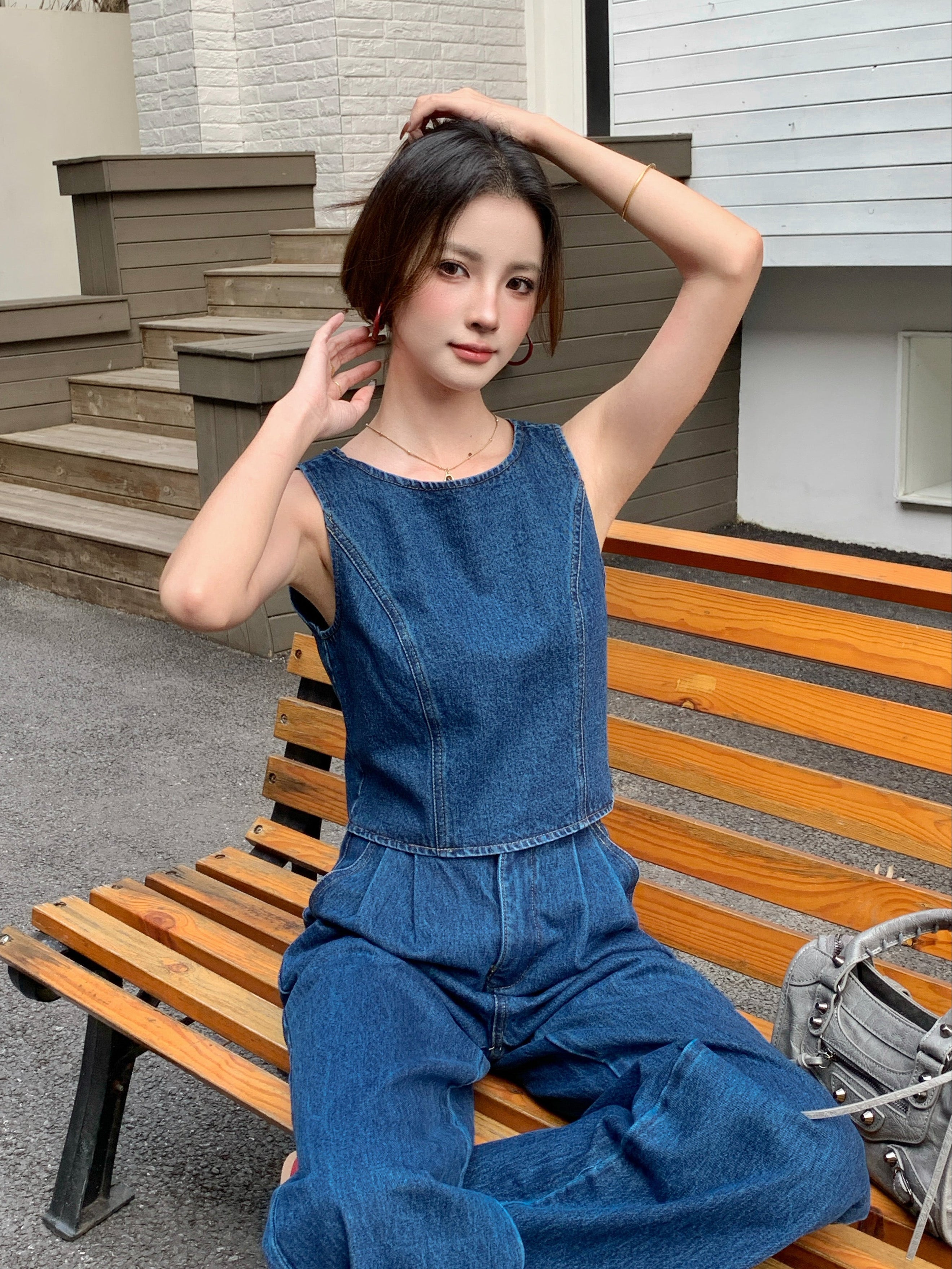 Betty Denim Top