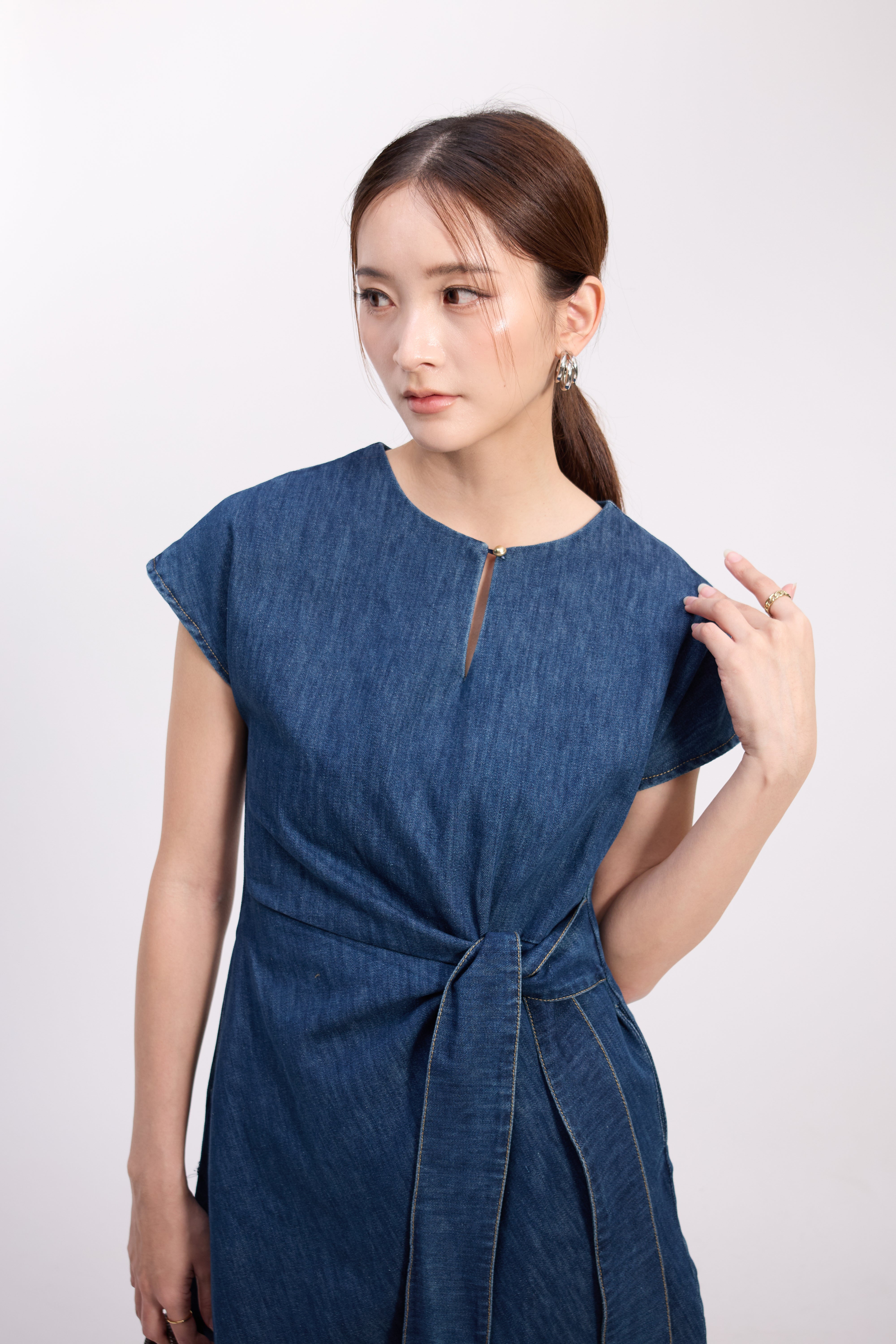Olivie Denim Dress