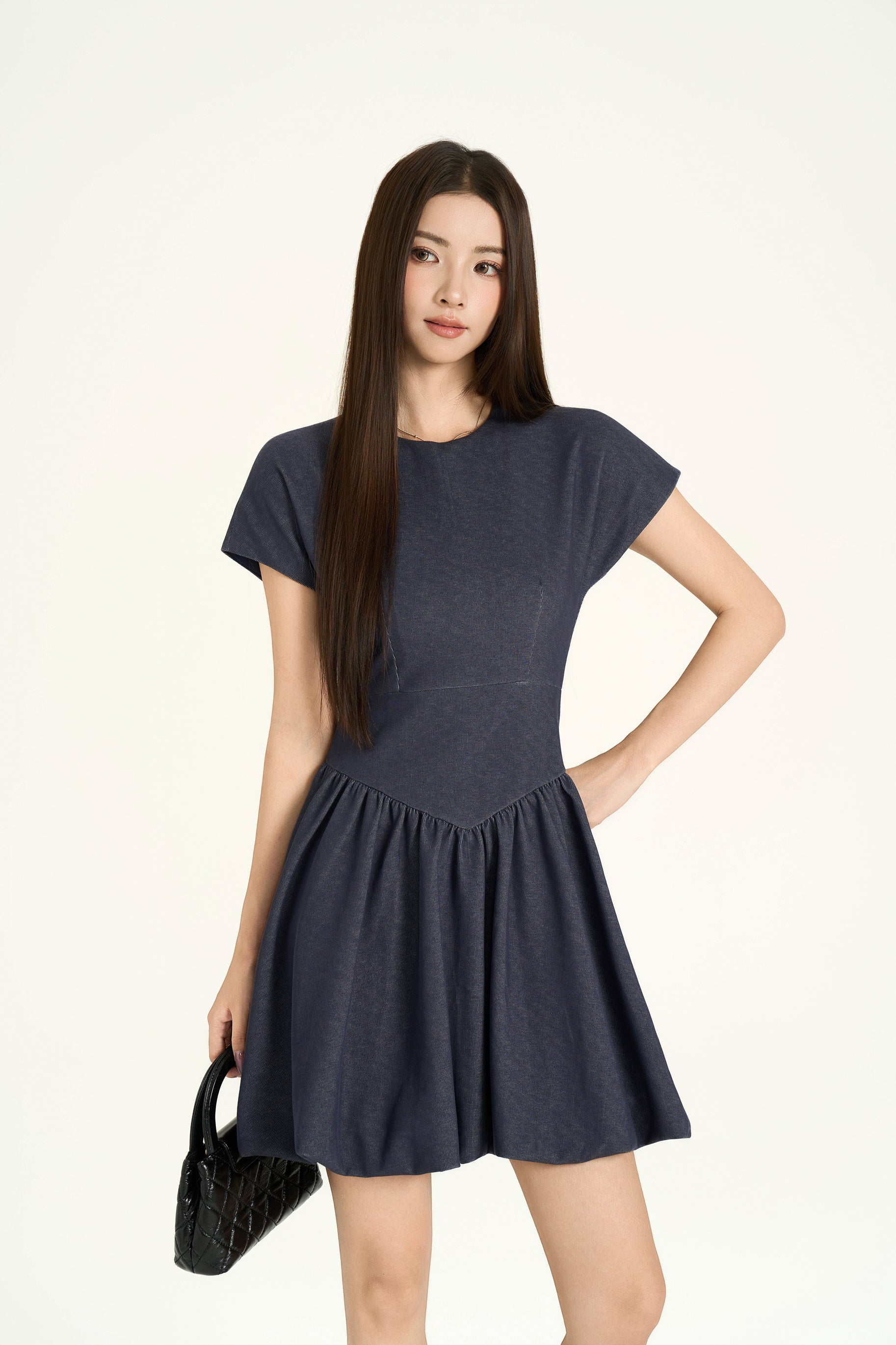 Hattie Balloon Denim Dress