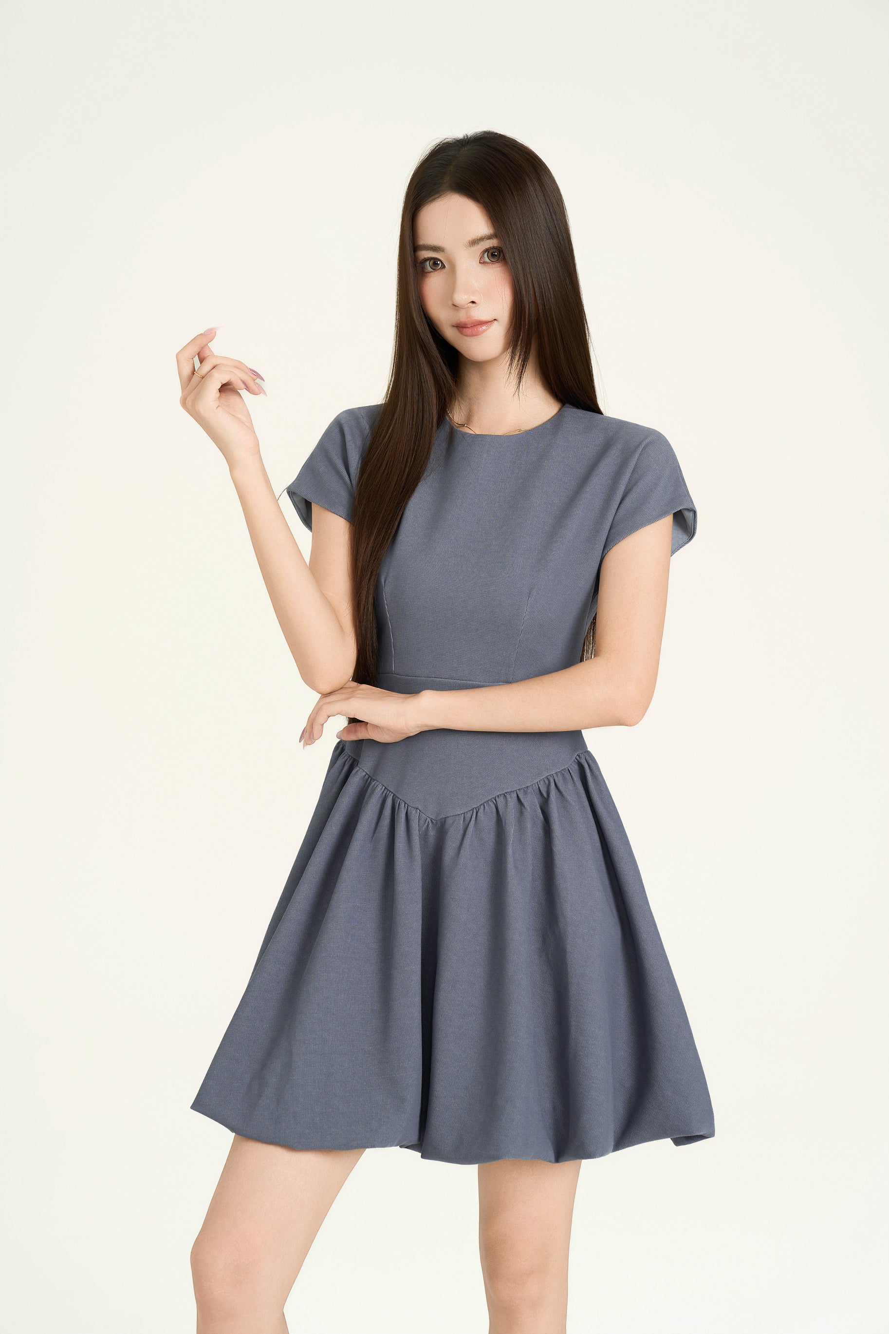 Hattie Balloon Denim Dress