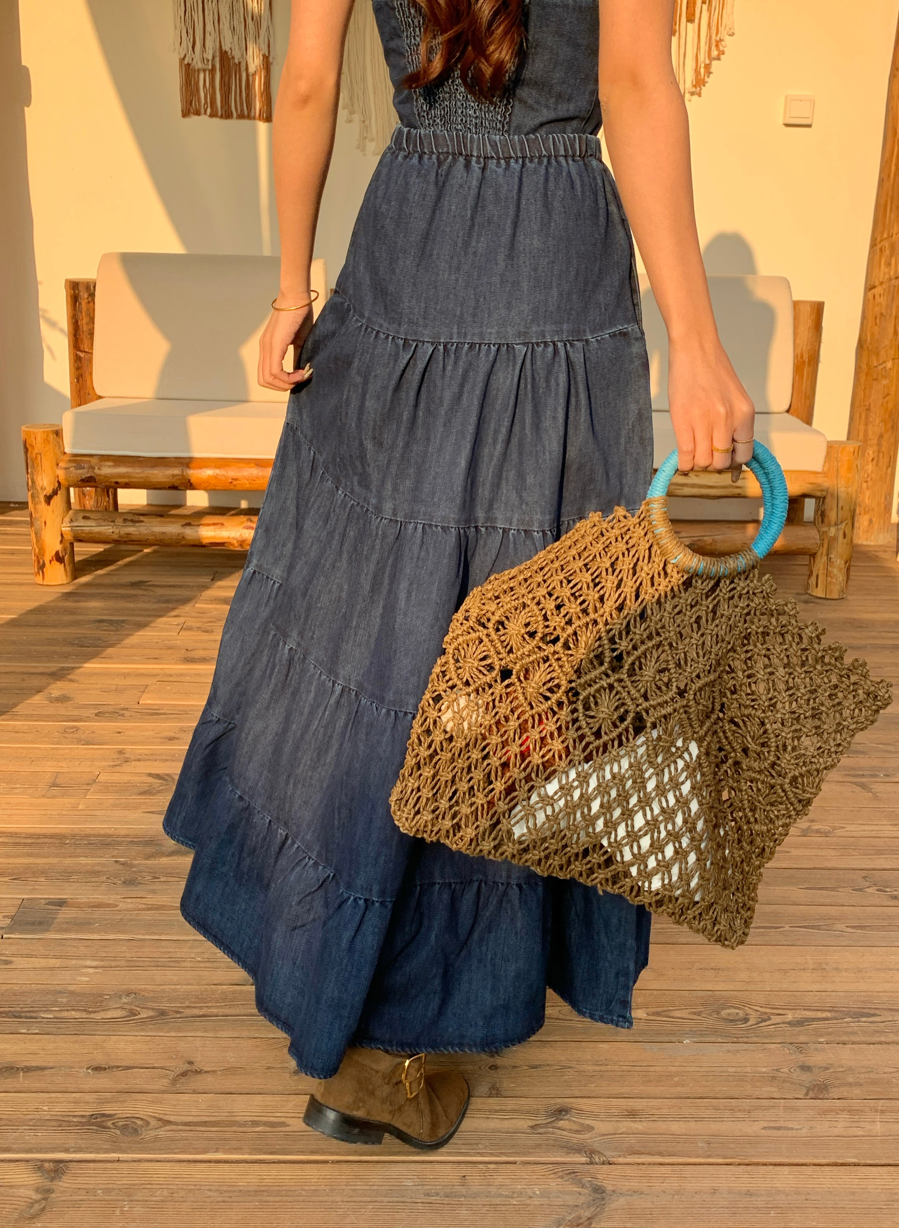 Kyra Denim Skirt (Defect)