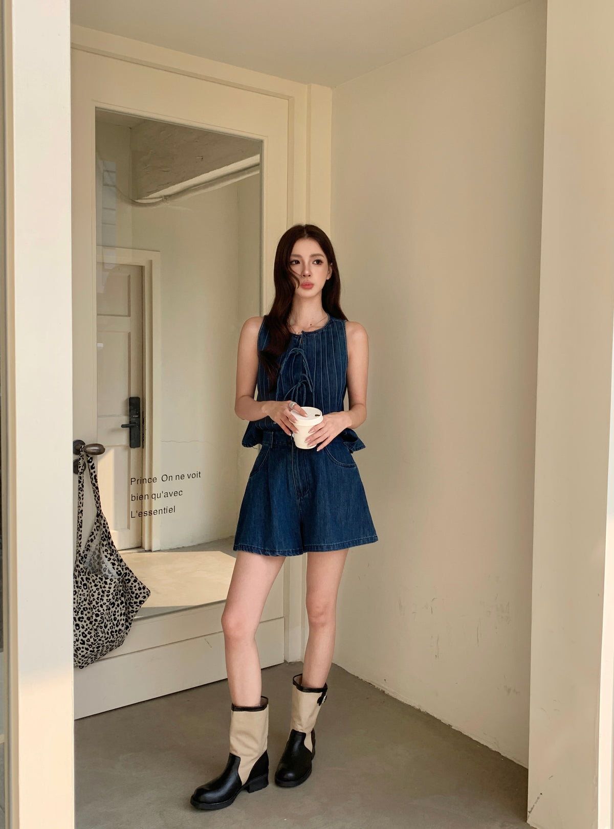 Roulette Denim Shorts