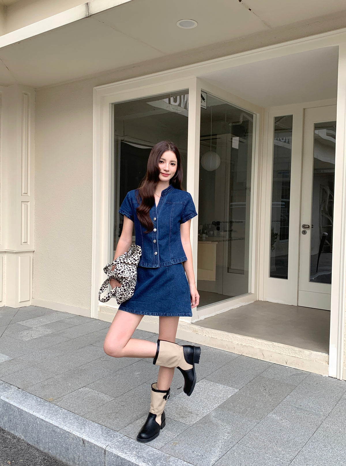 Sutton Denim Top