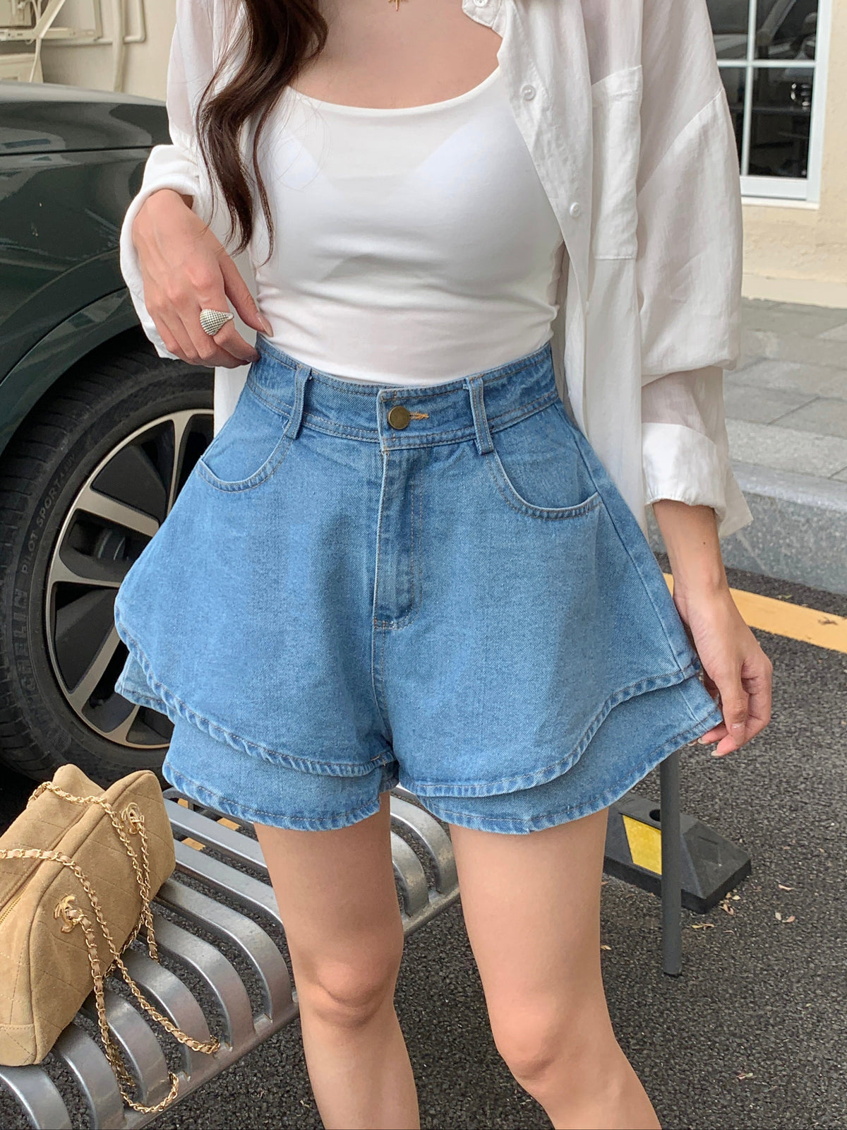Puffinn Denim Shorts