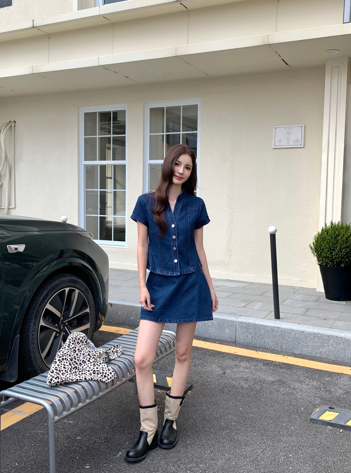 Sutton Denim Top