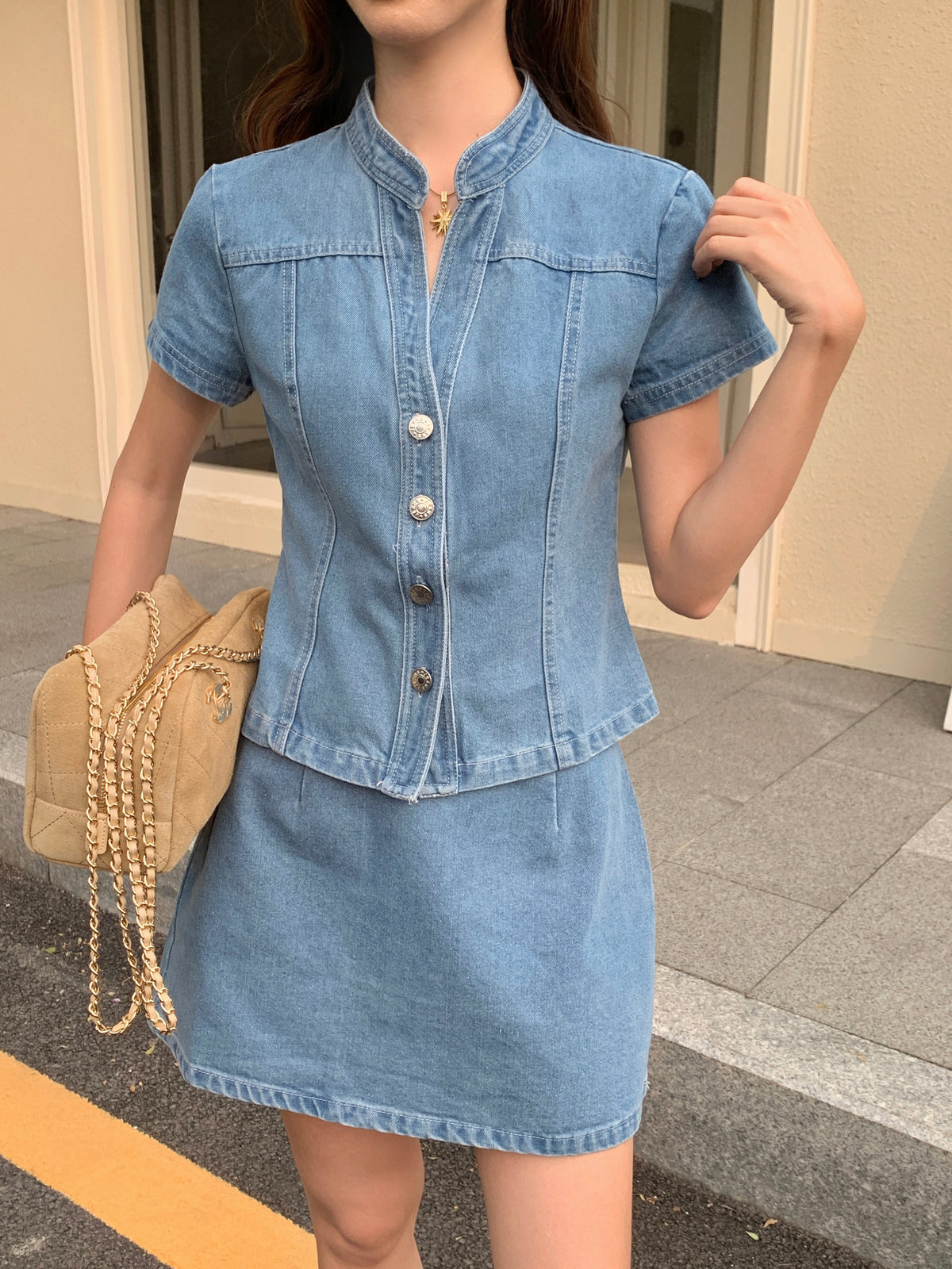 Sutton Denim Top
