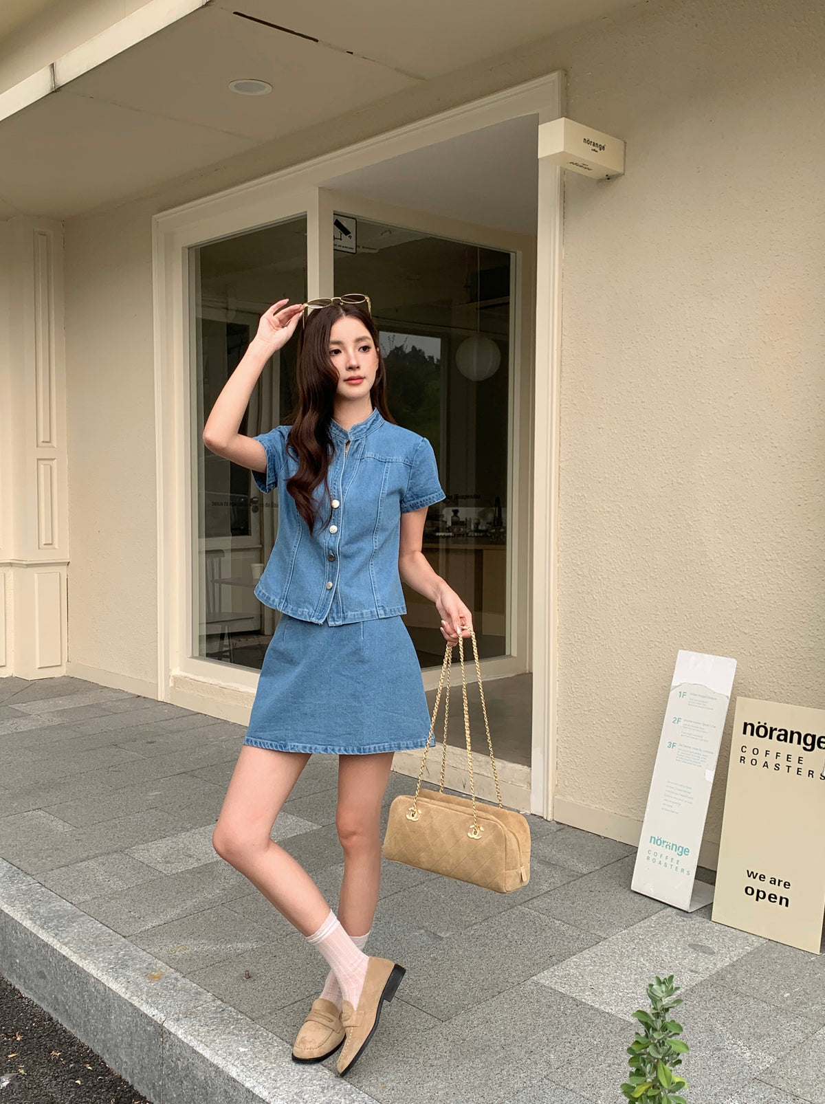 Sutton Denim Top