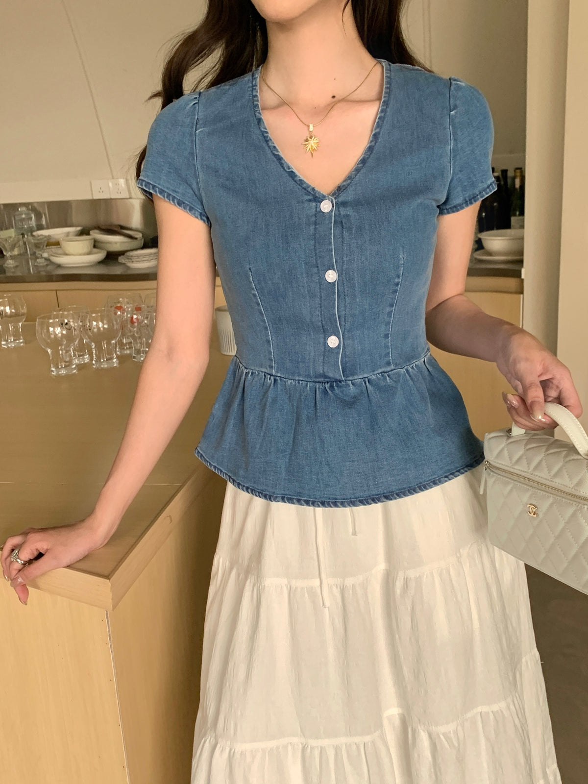 Hilton Denim Top