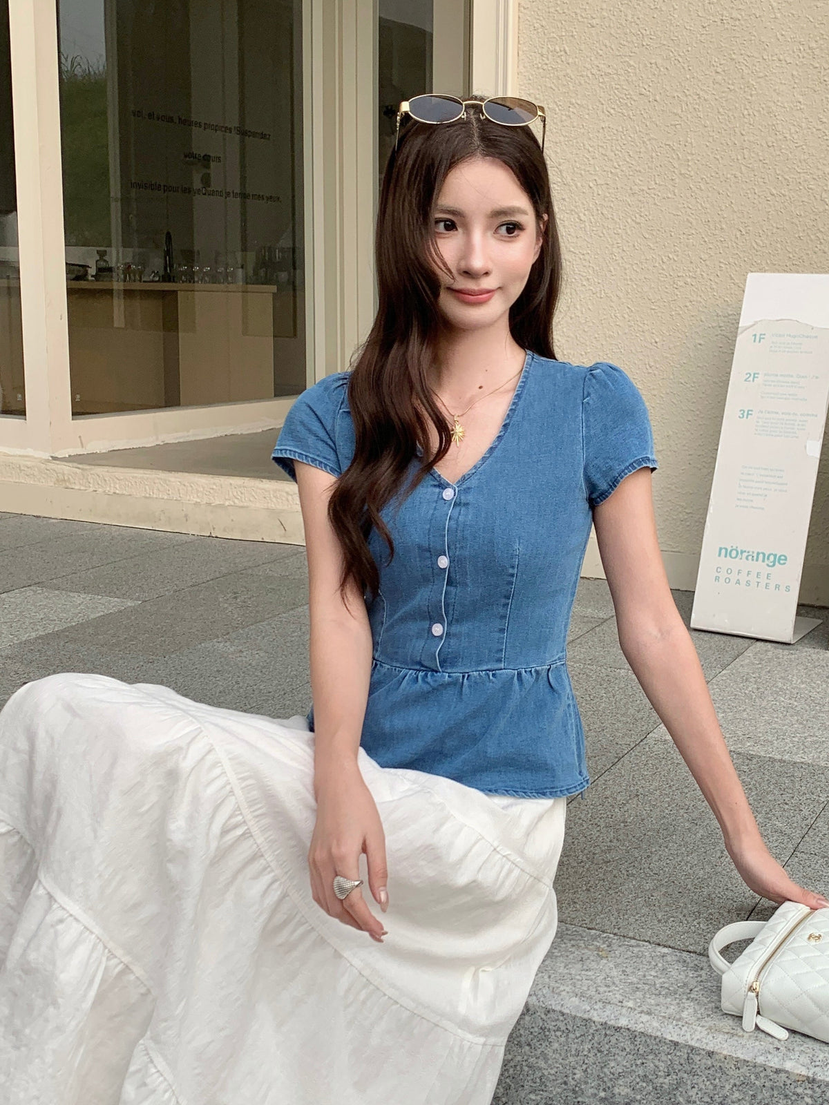 Hilton Denim Top