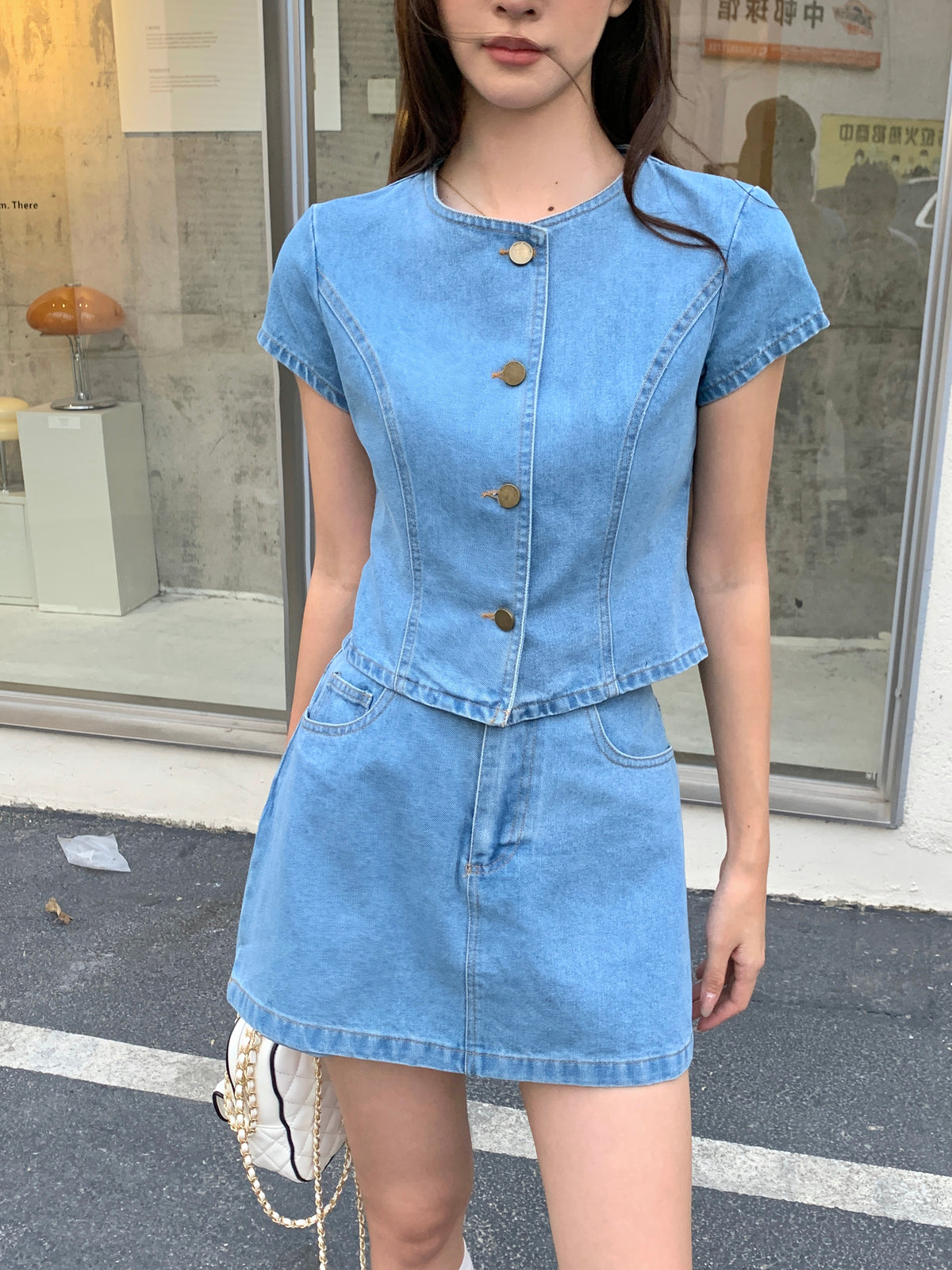 Judie Denim Top