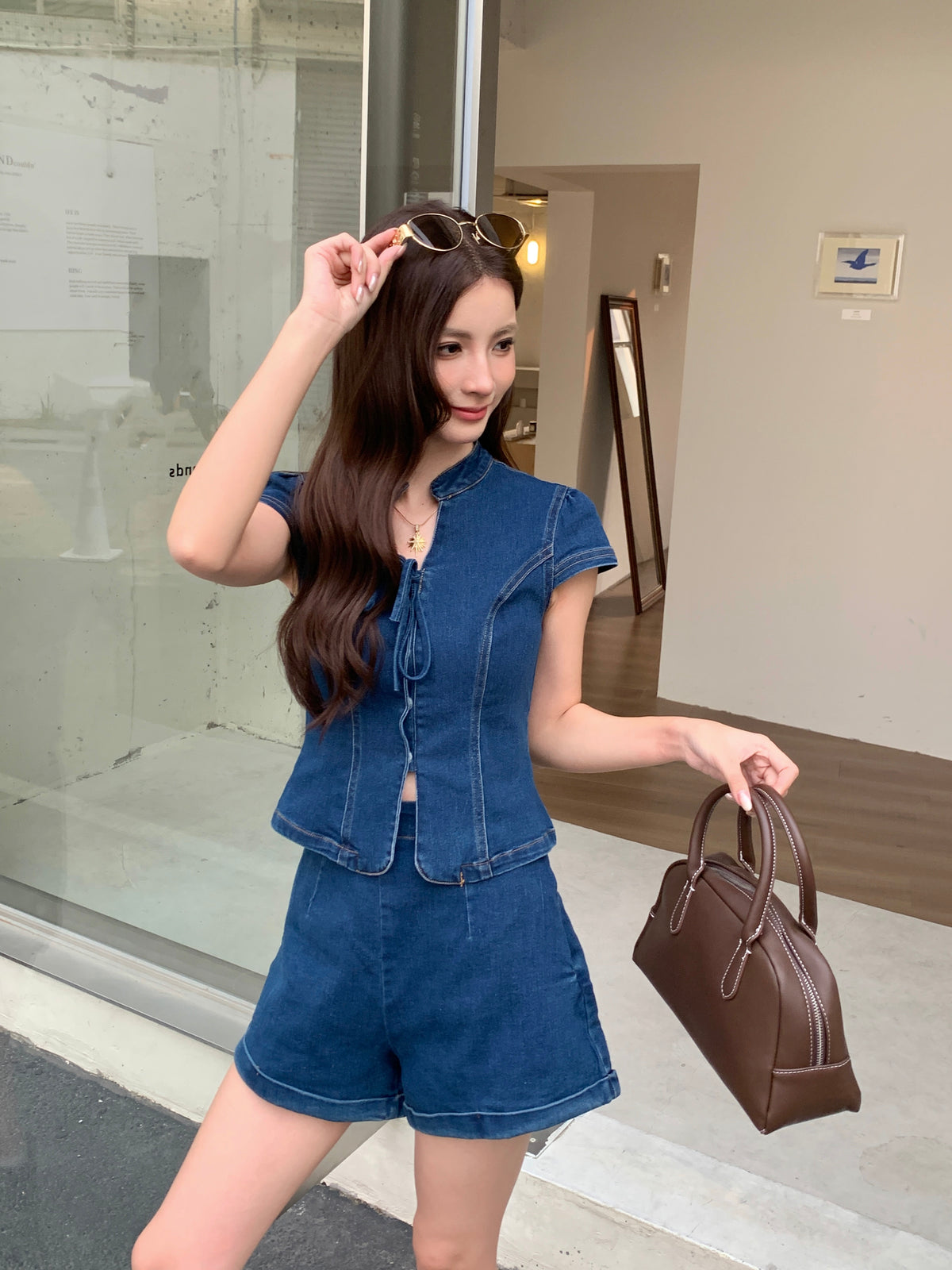 Hyun Denim Shorts