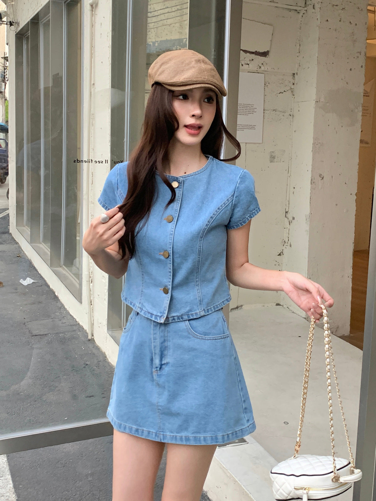 Judie Denim Top