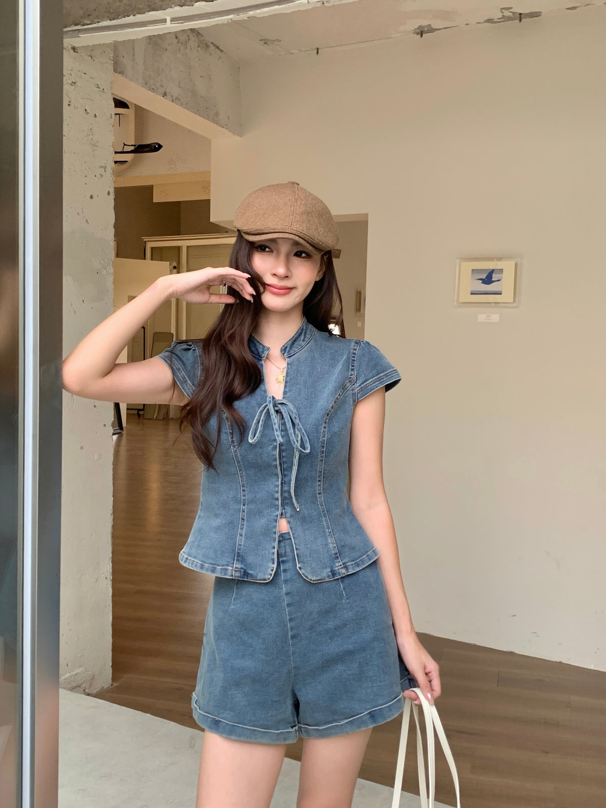 Hyun Denim Top