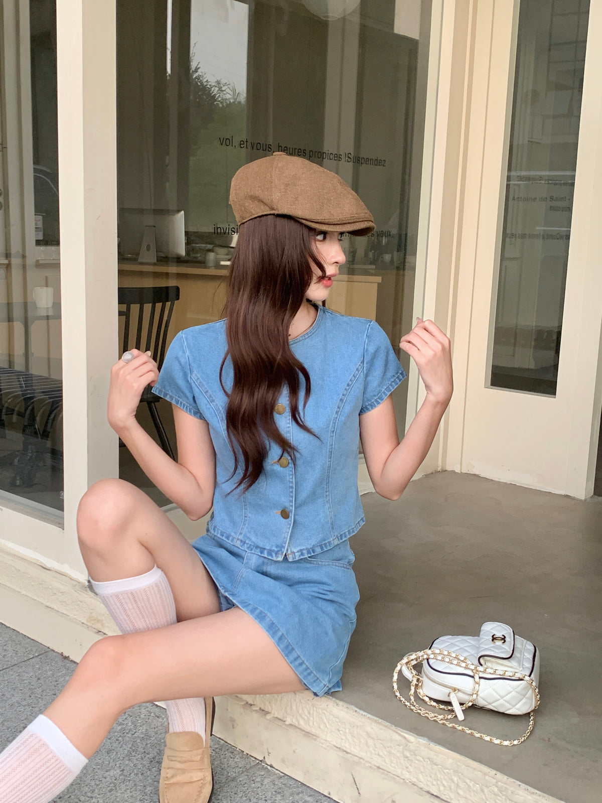 Judie Denim Top