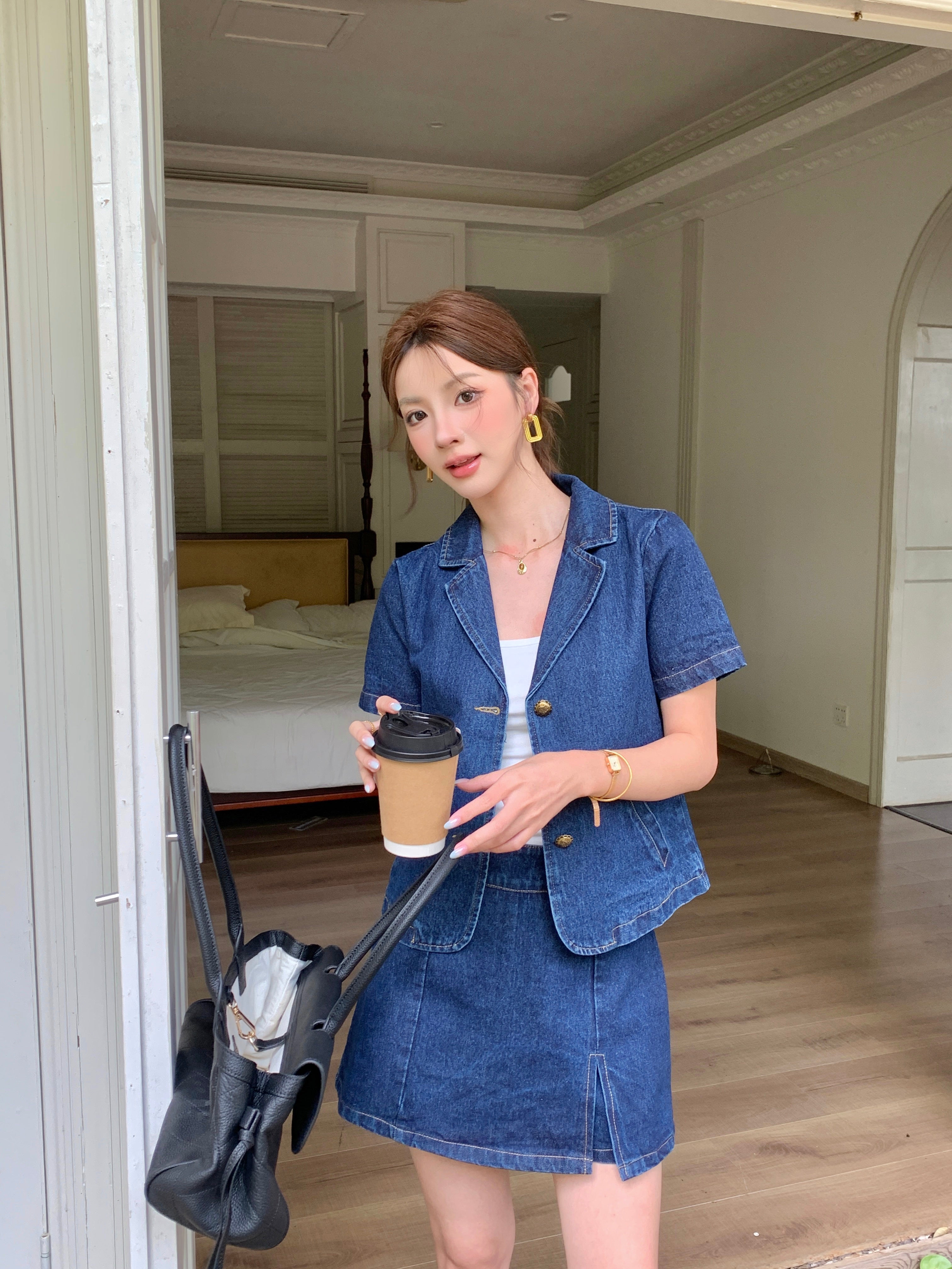 Haneul Denim Skort