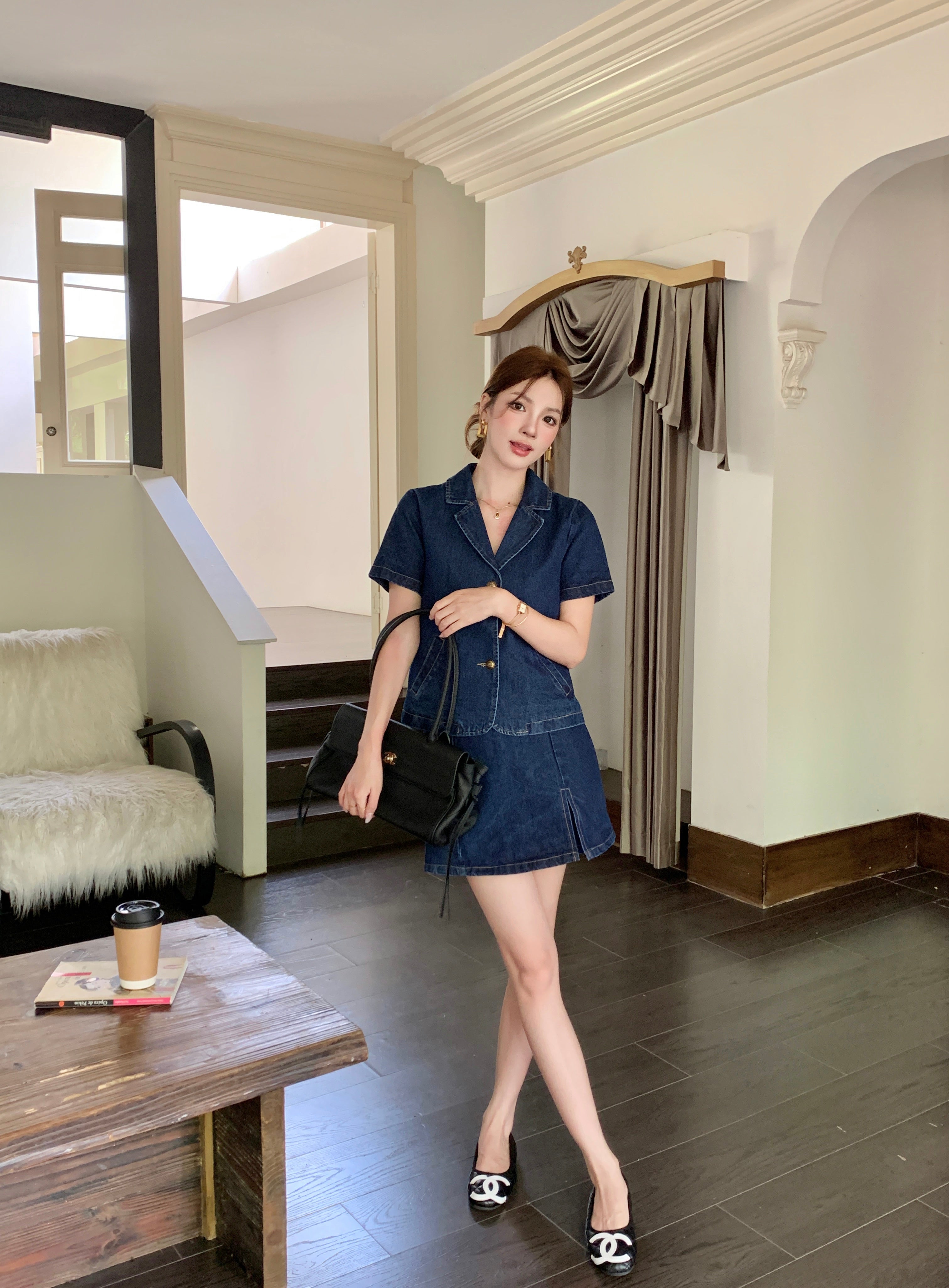 Haneul Denim Skort