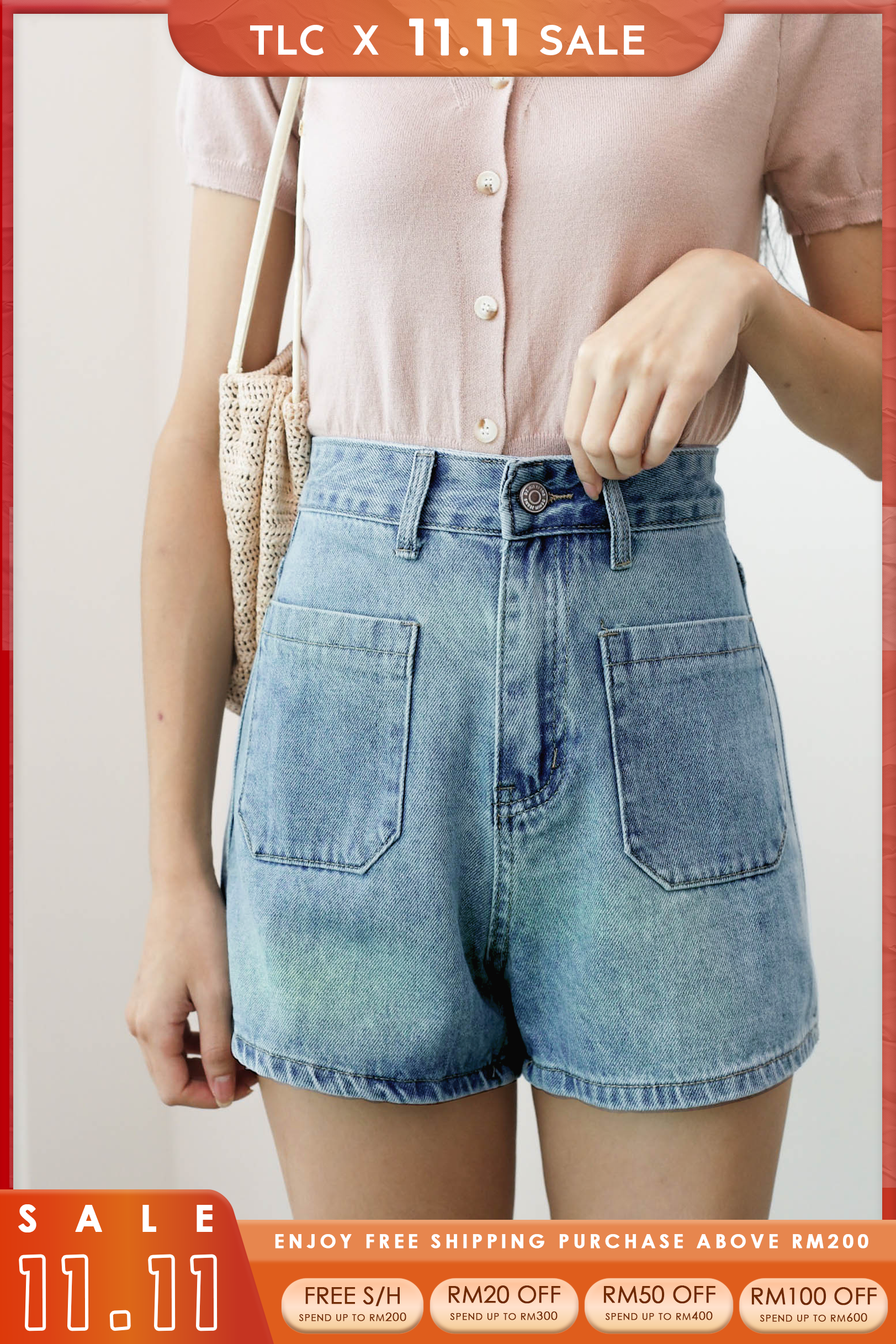 Klein Denim Shorts