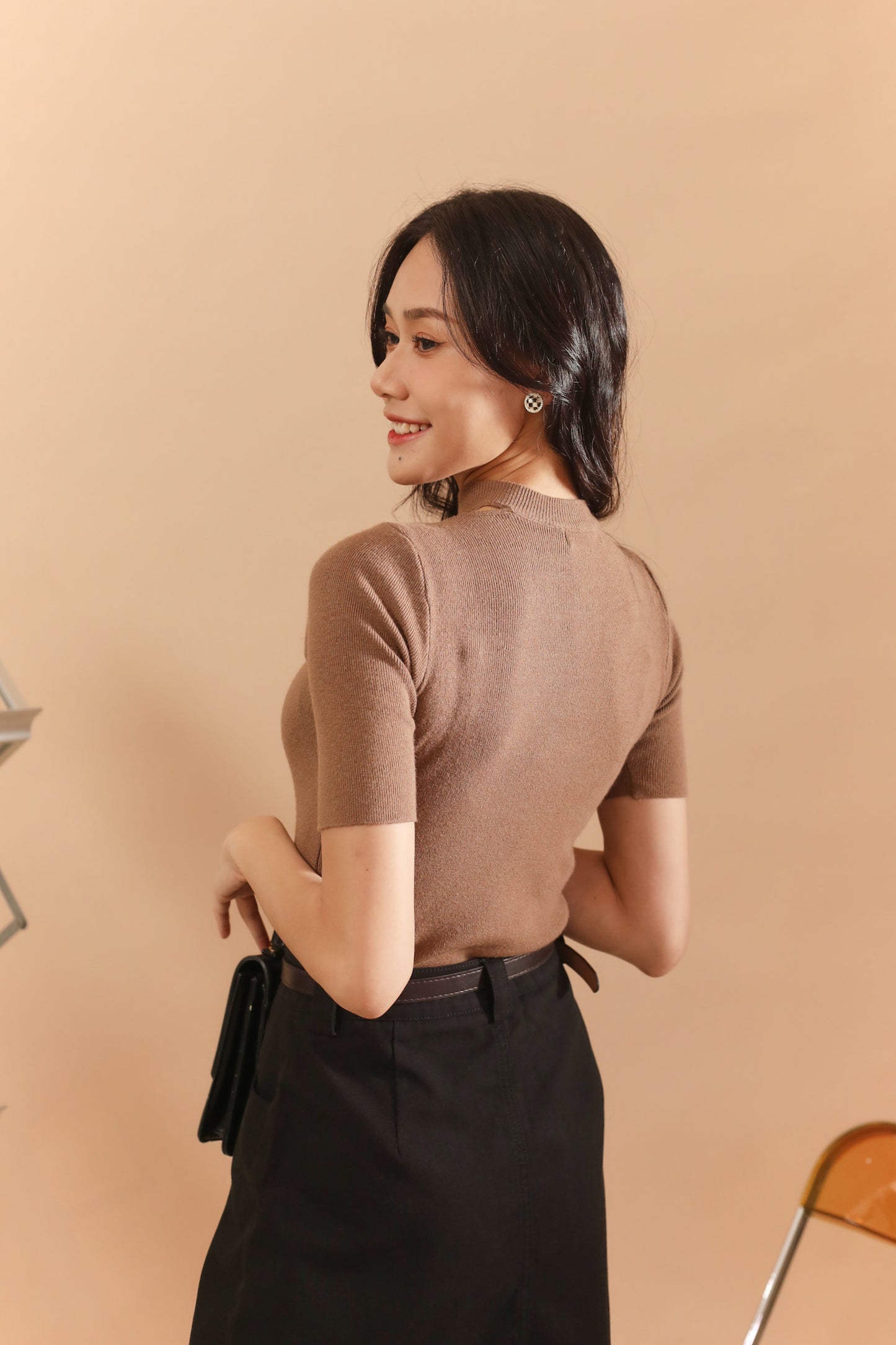 Yeon Knitted Top - Khaki