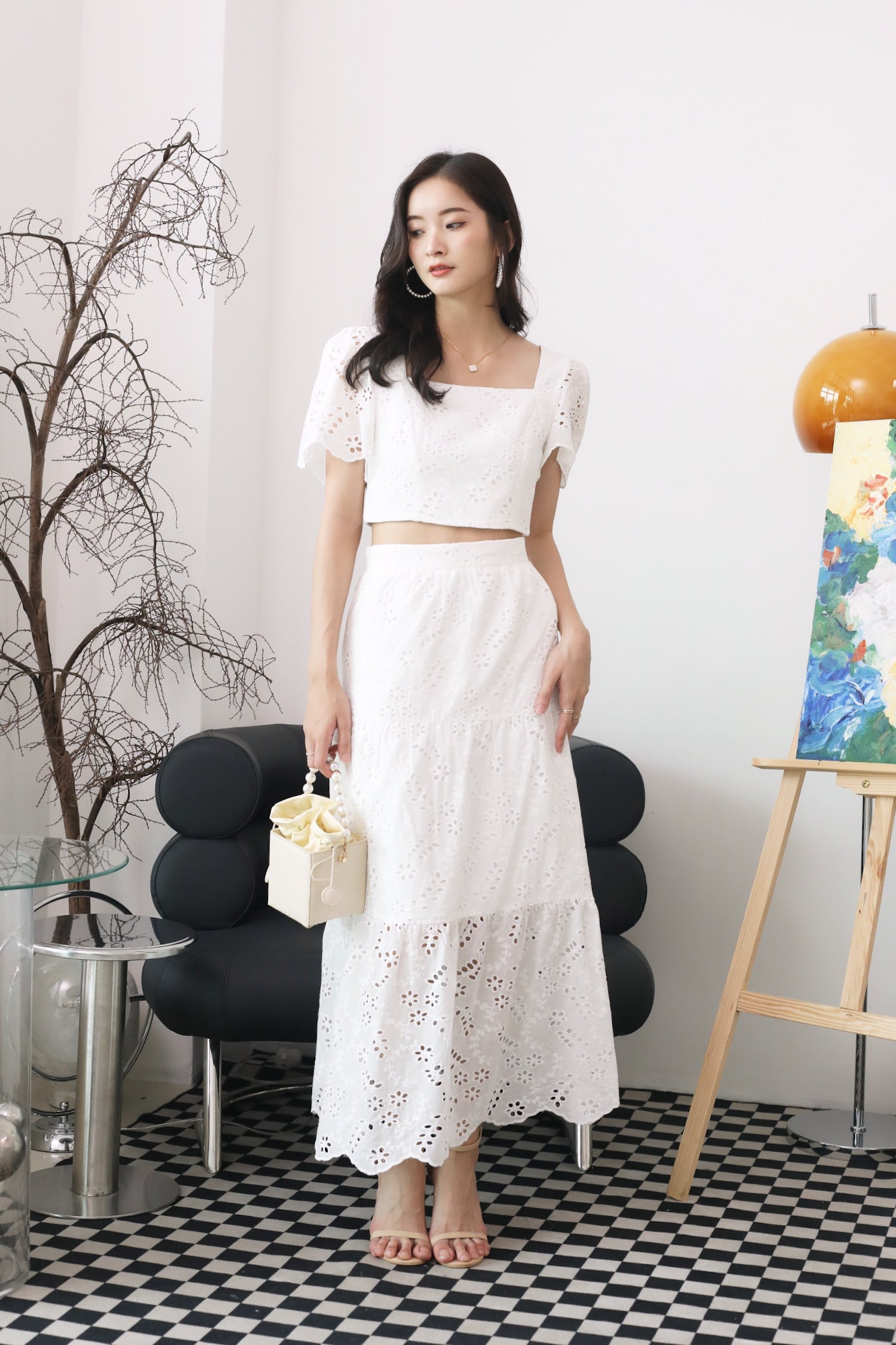 Lelia Skirt - White