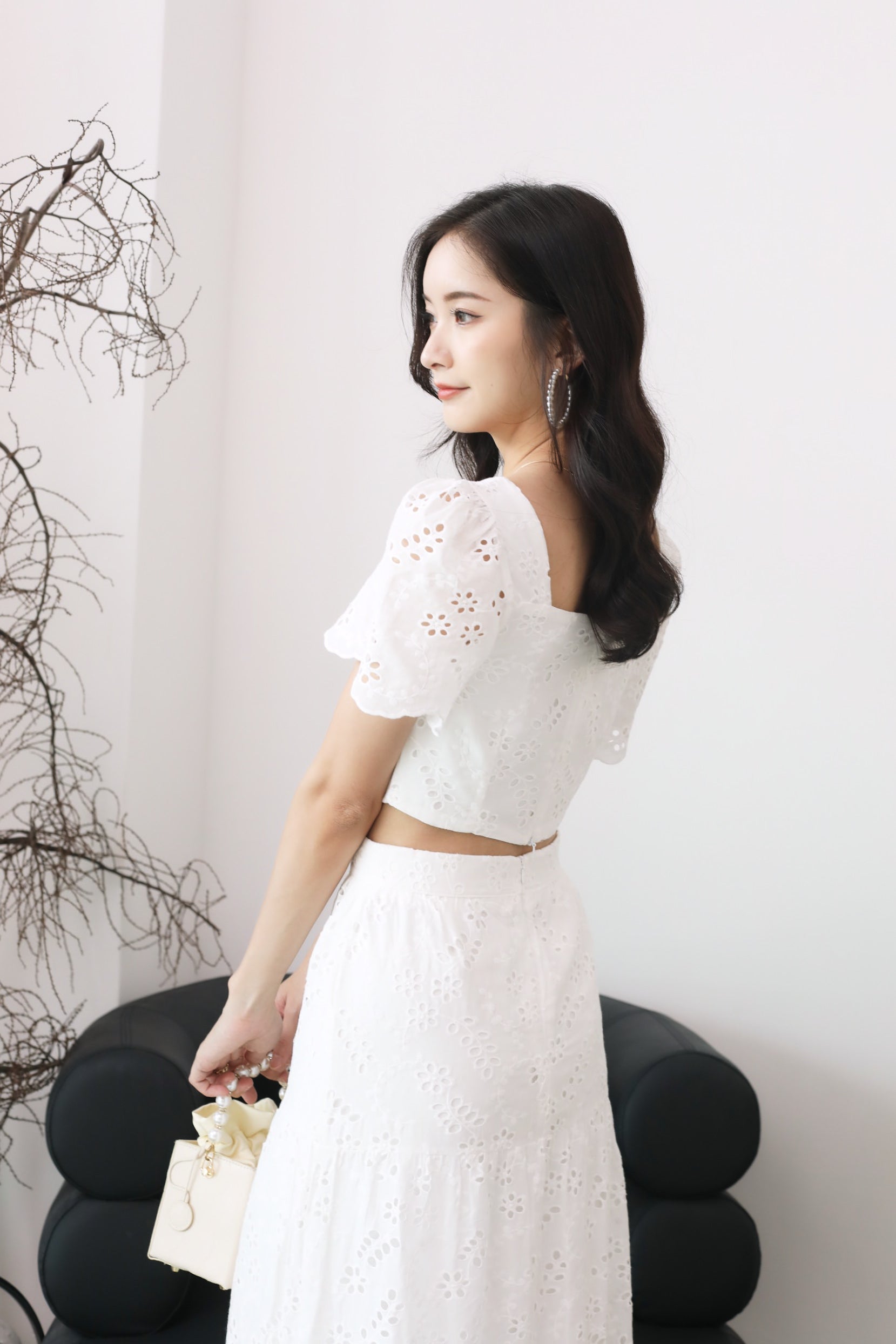 Lelia Skirt - White