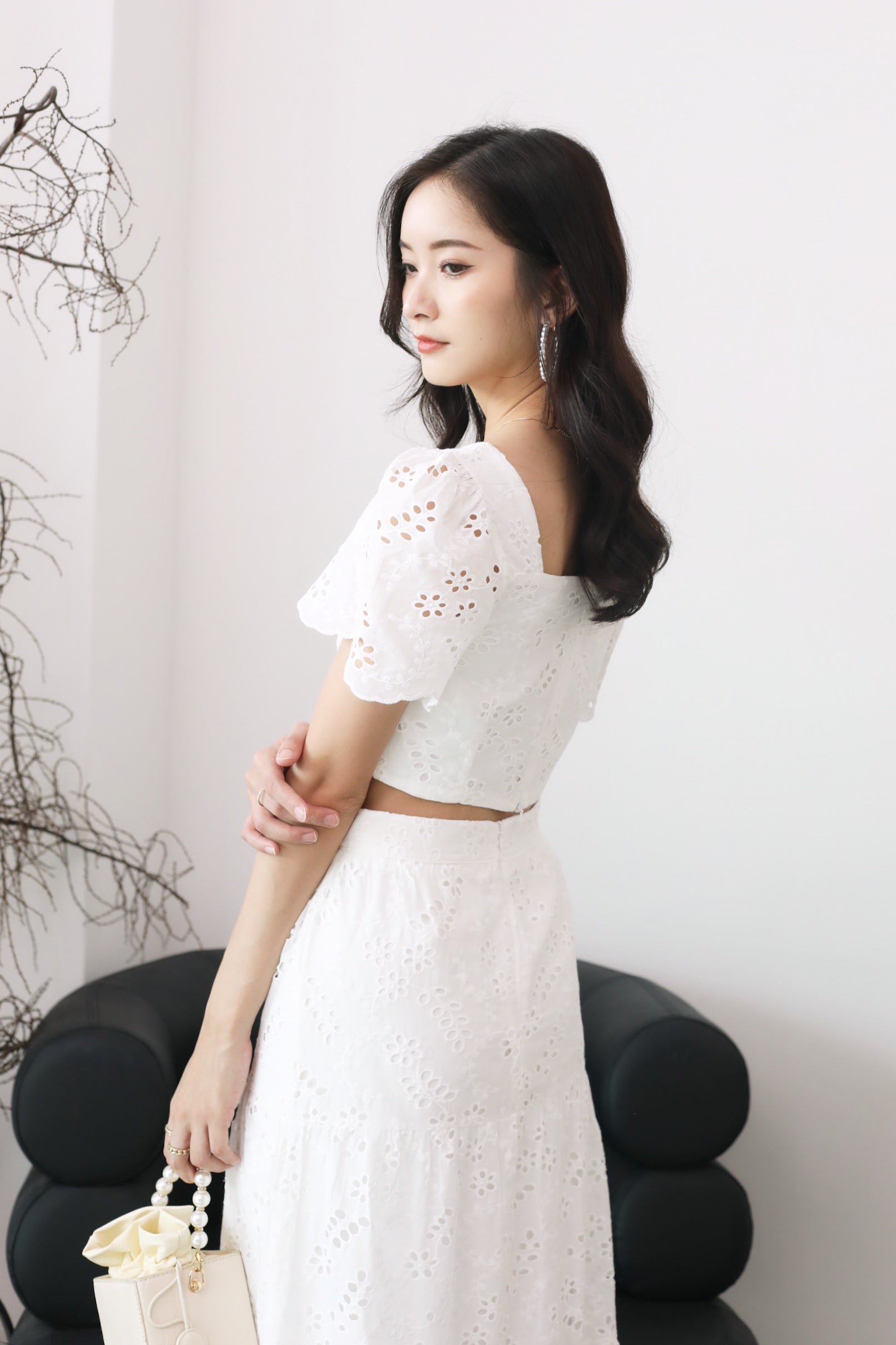 Lelia Skirt - White (Defect)