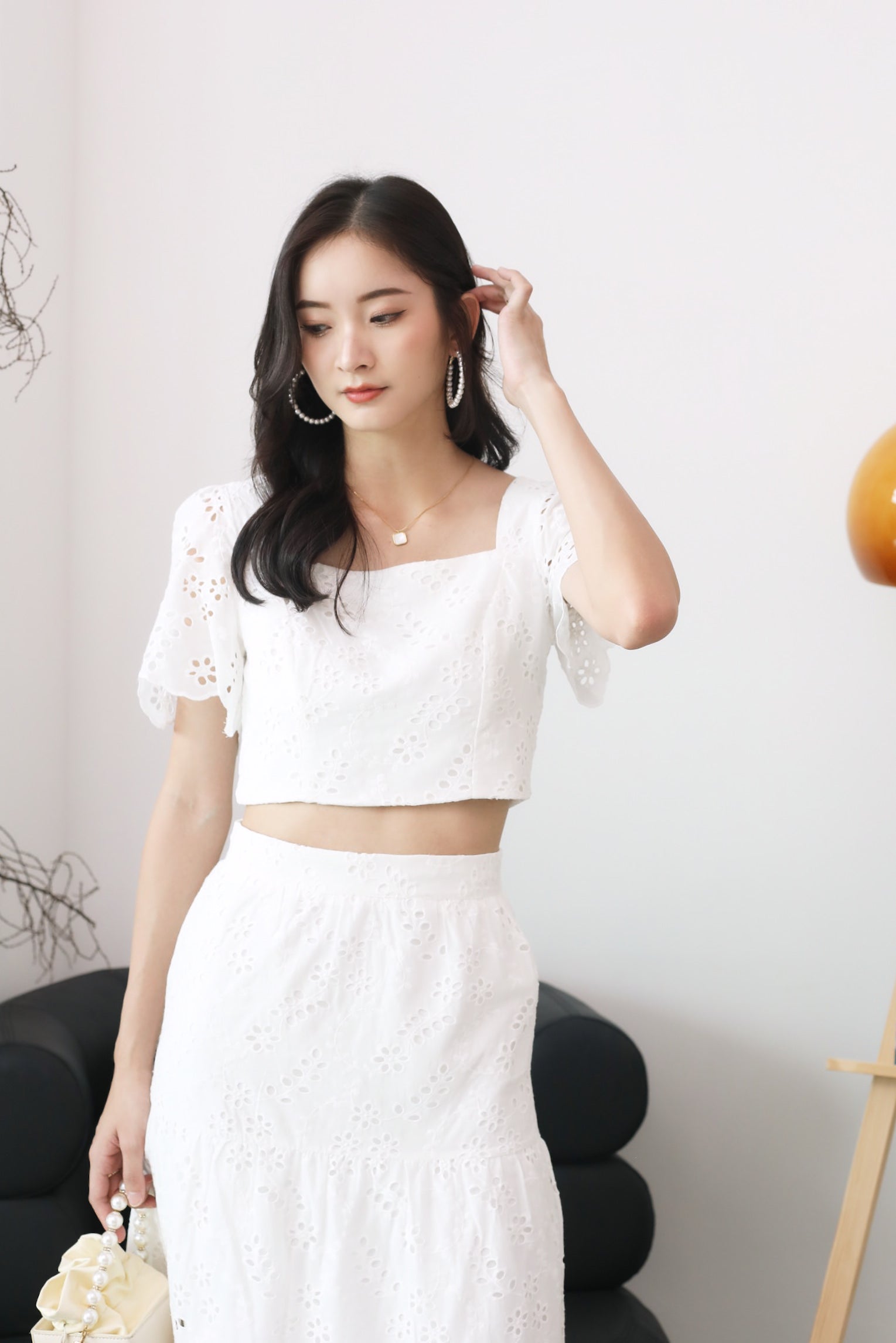 Lelia Skirt - White