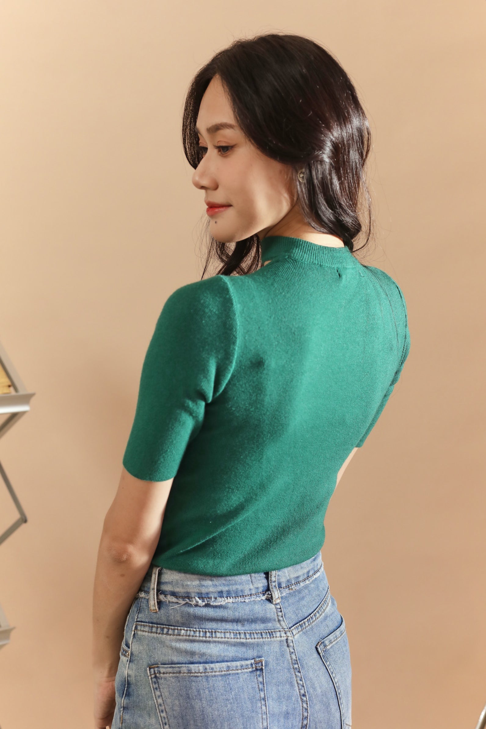 Yeon Knitted Top Forest TLC Label