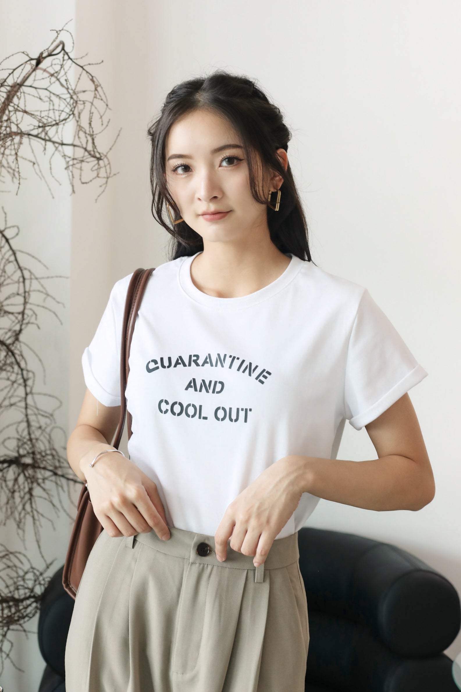 COOL OUT Graphic Tee - White