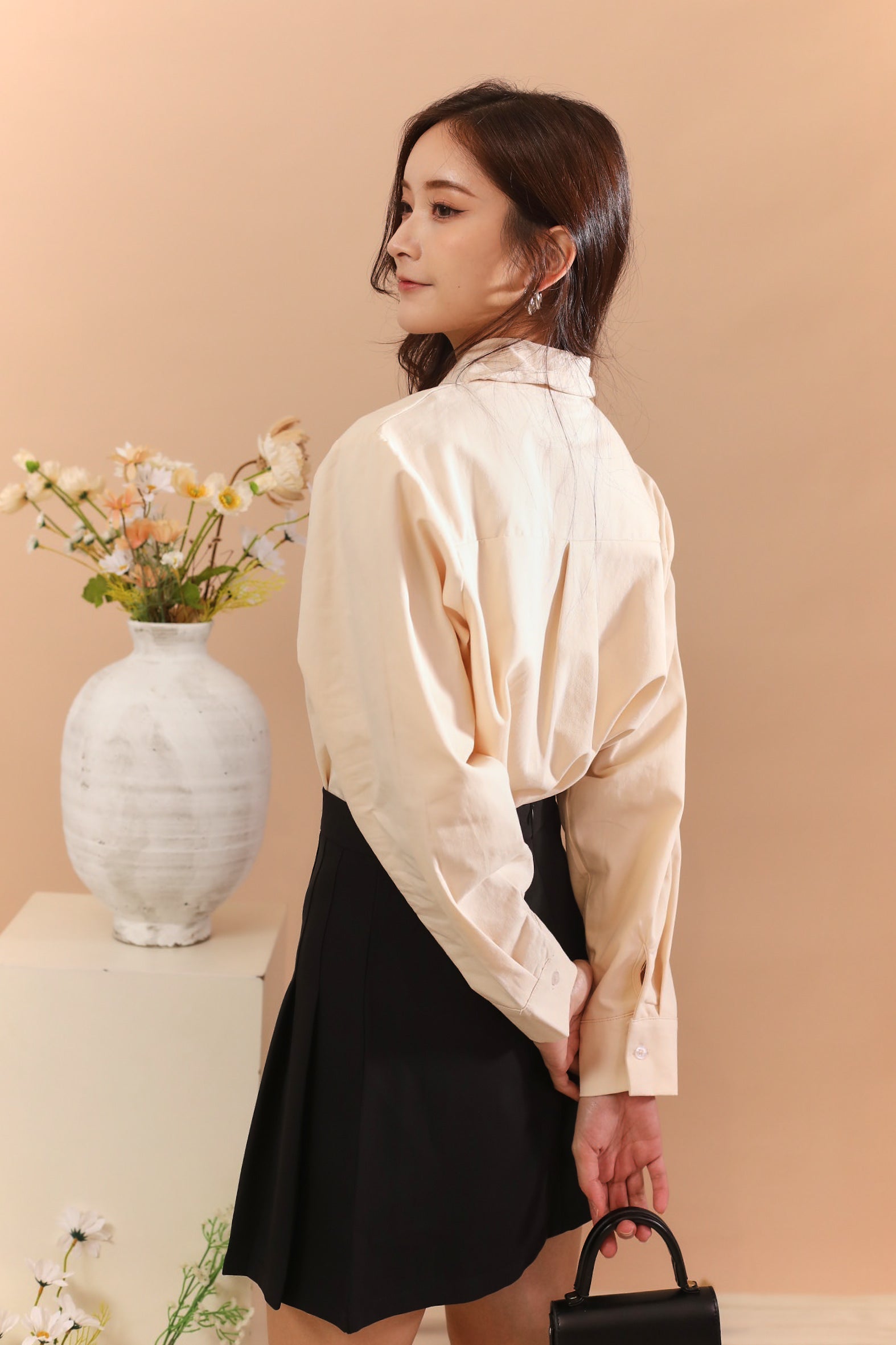 Illit Blouse Top - Beige