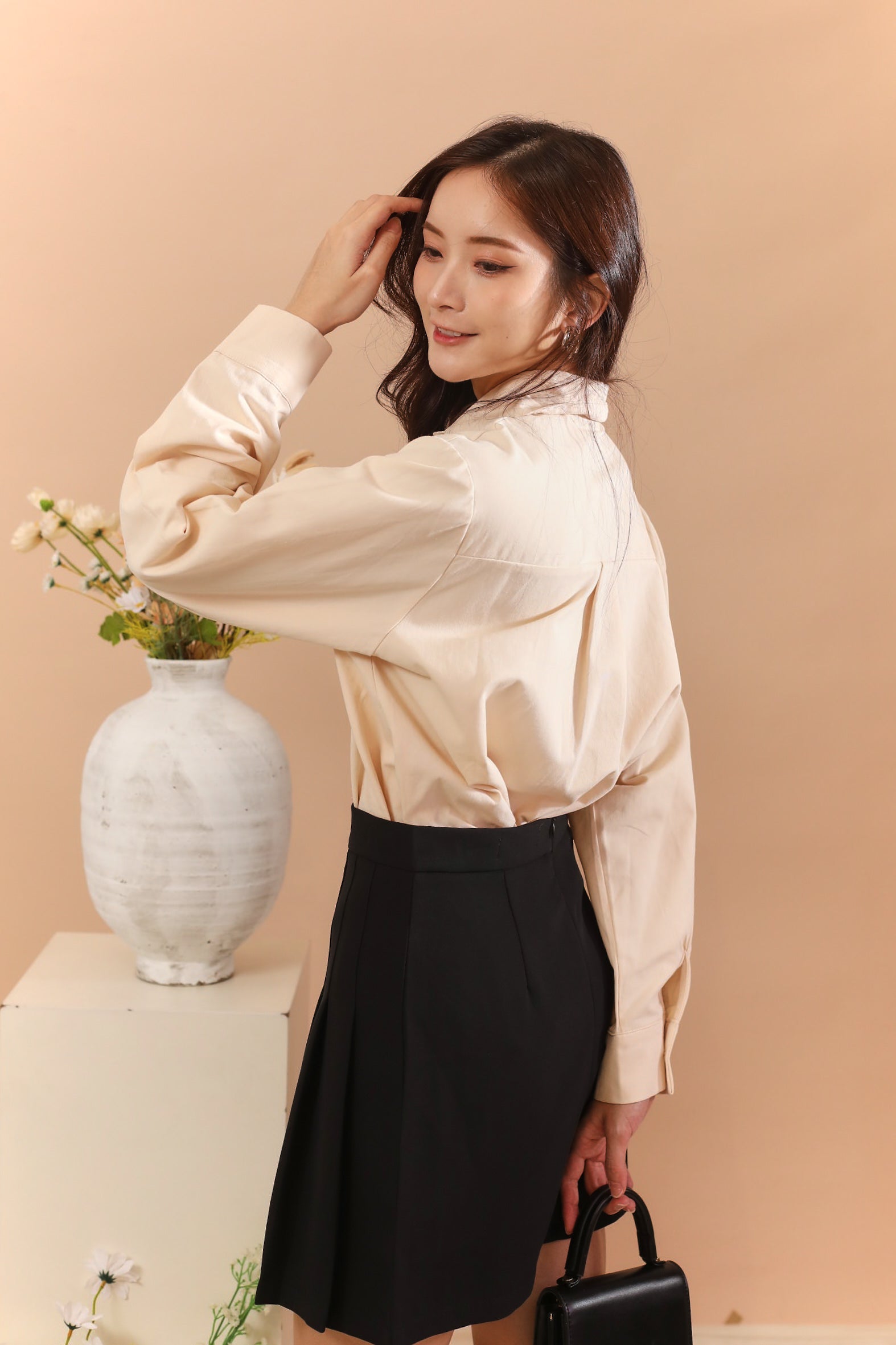 Illit Blouse Top - Beige