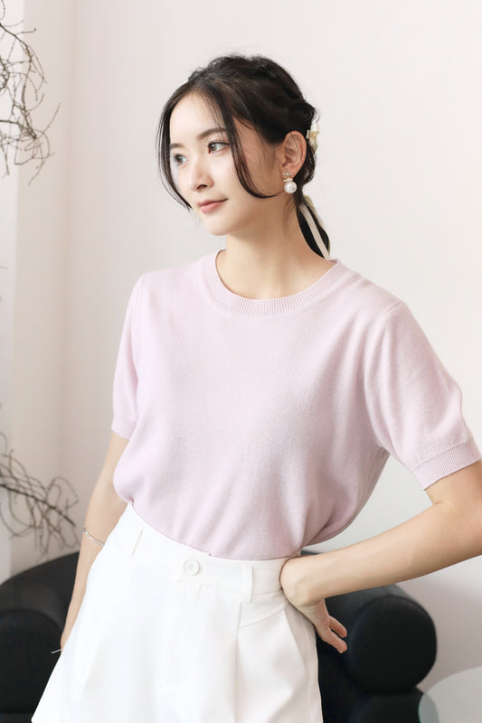 Lewis Knitted Top - Lilac