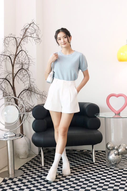 Lewis Knitted Top - Sky Blue