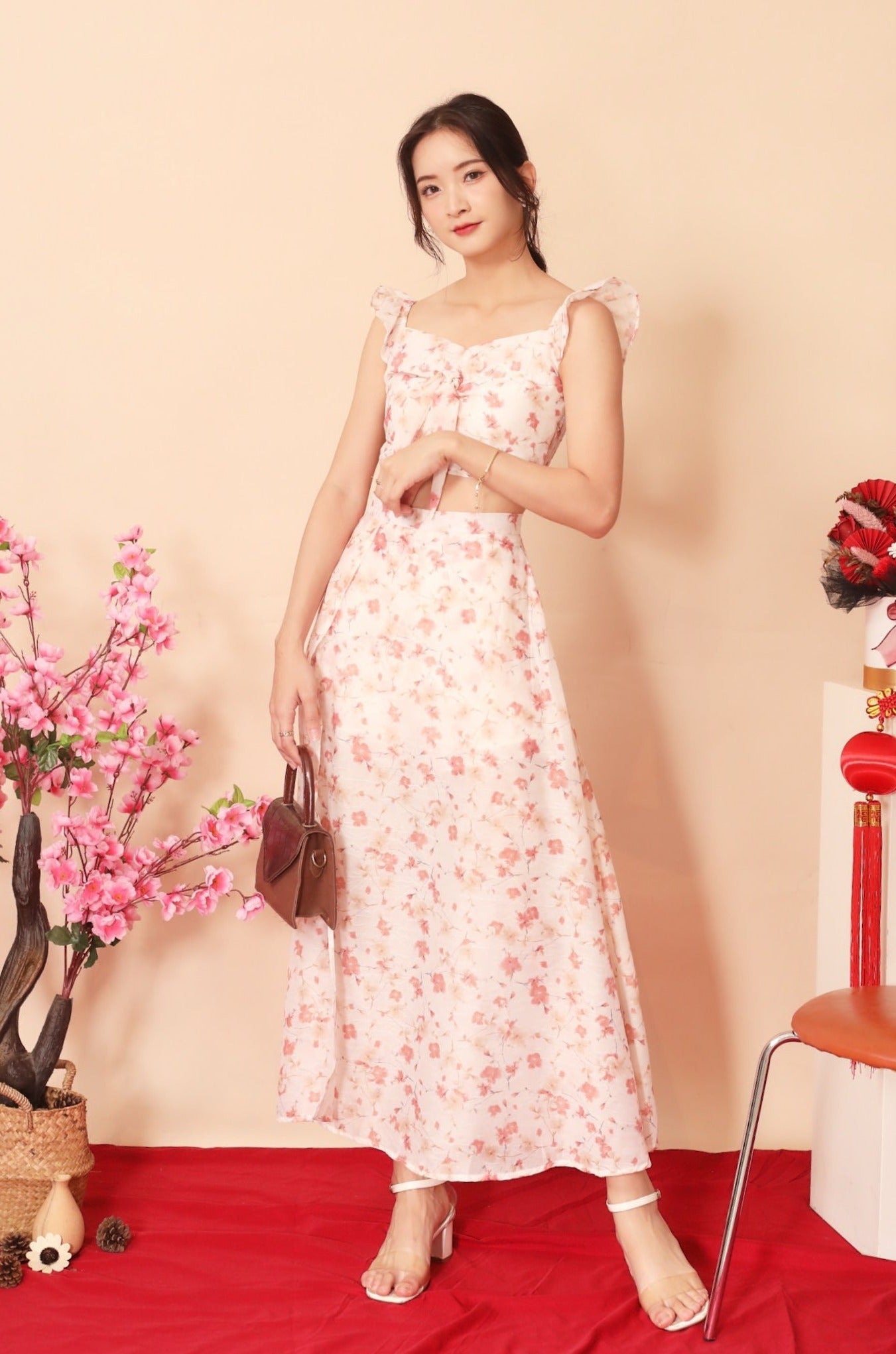 Qiu Yue Setwear's Skirt - Baby Pink