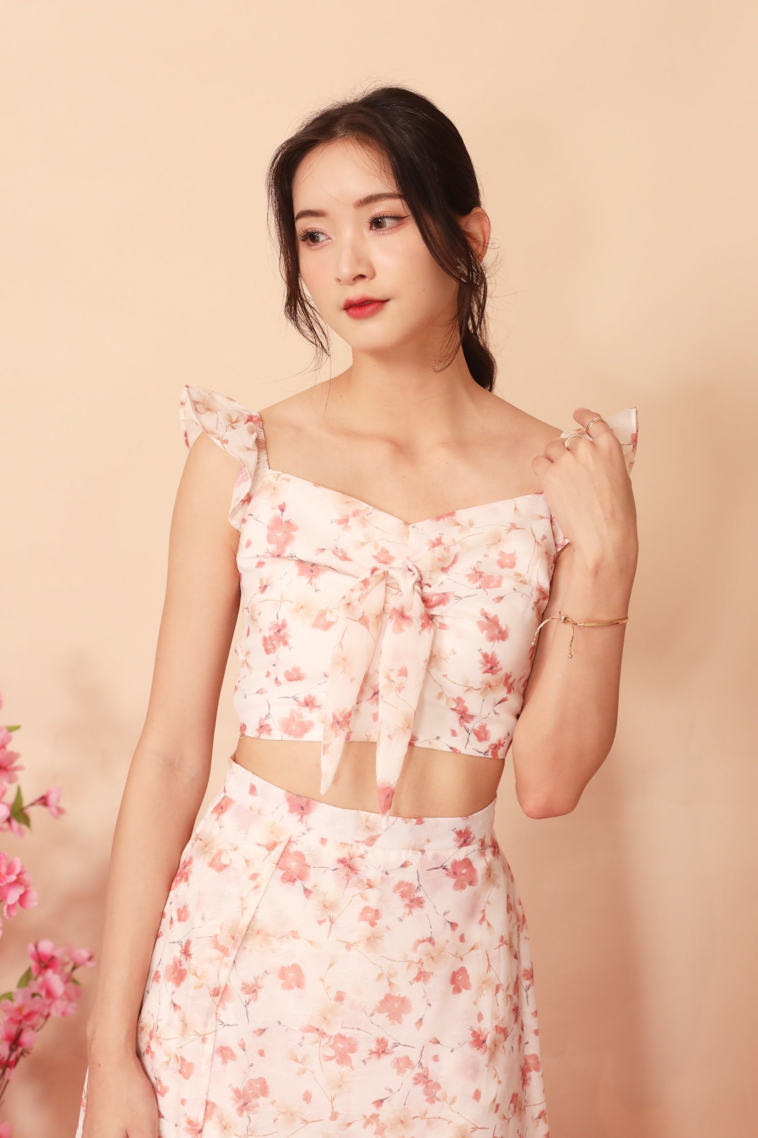 Qiu Yue Setwear's Top - Baby Pink