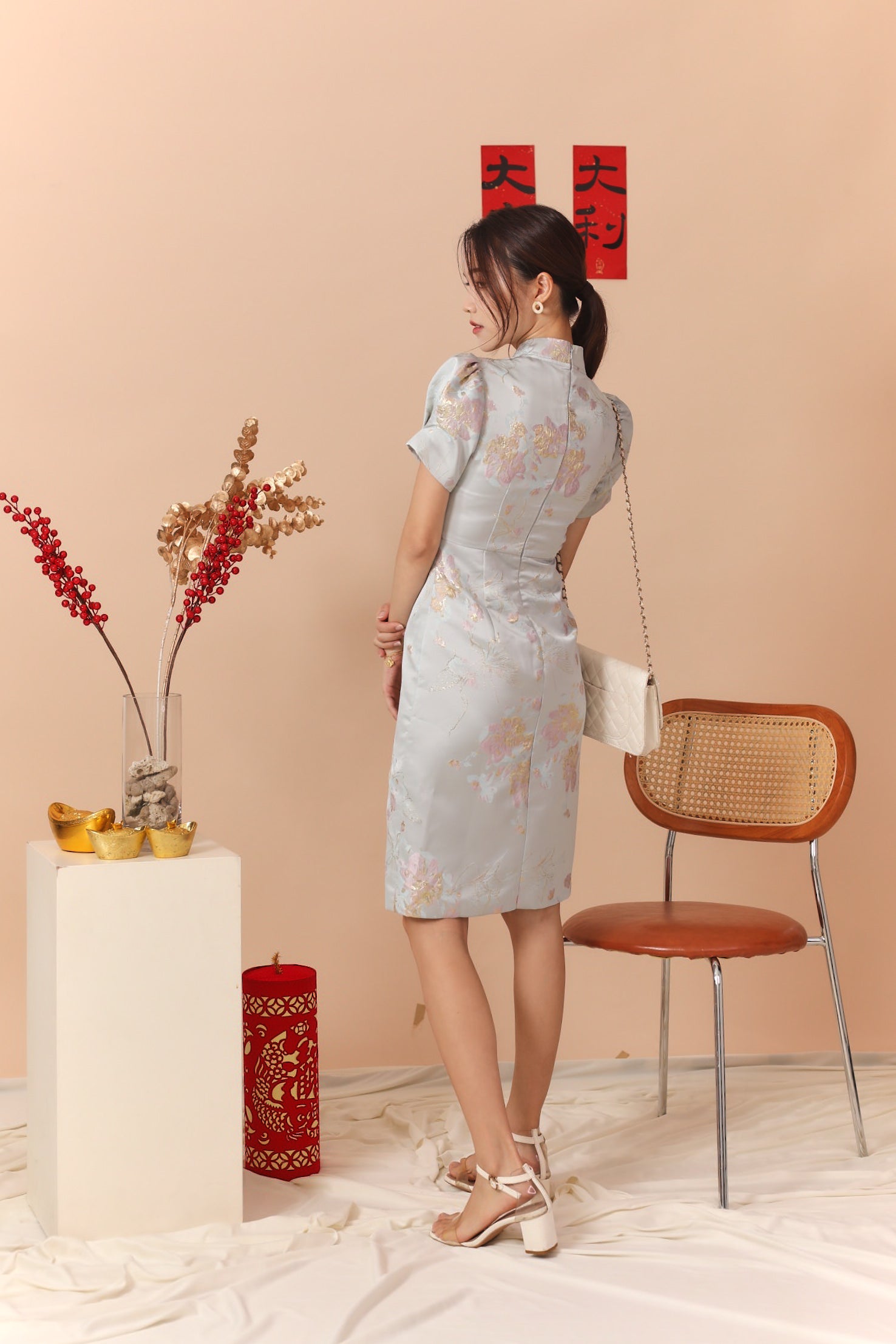 Peony Cheongsam Dress