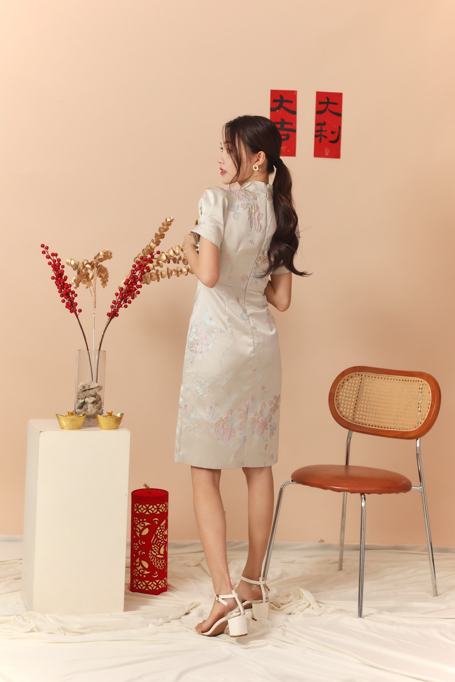 Peony Cheongsam Dress