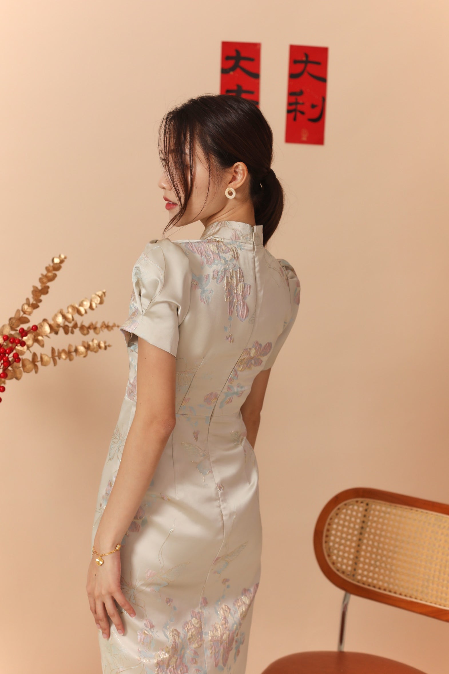 Peony Cheongsam Dress