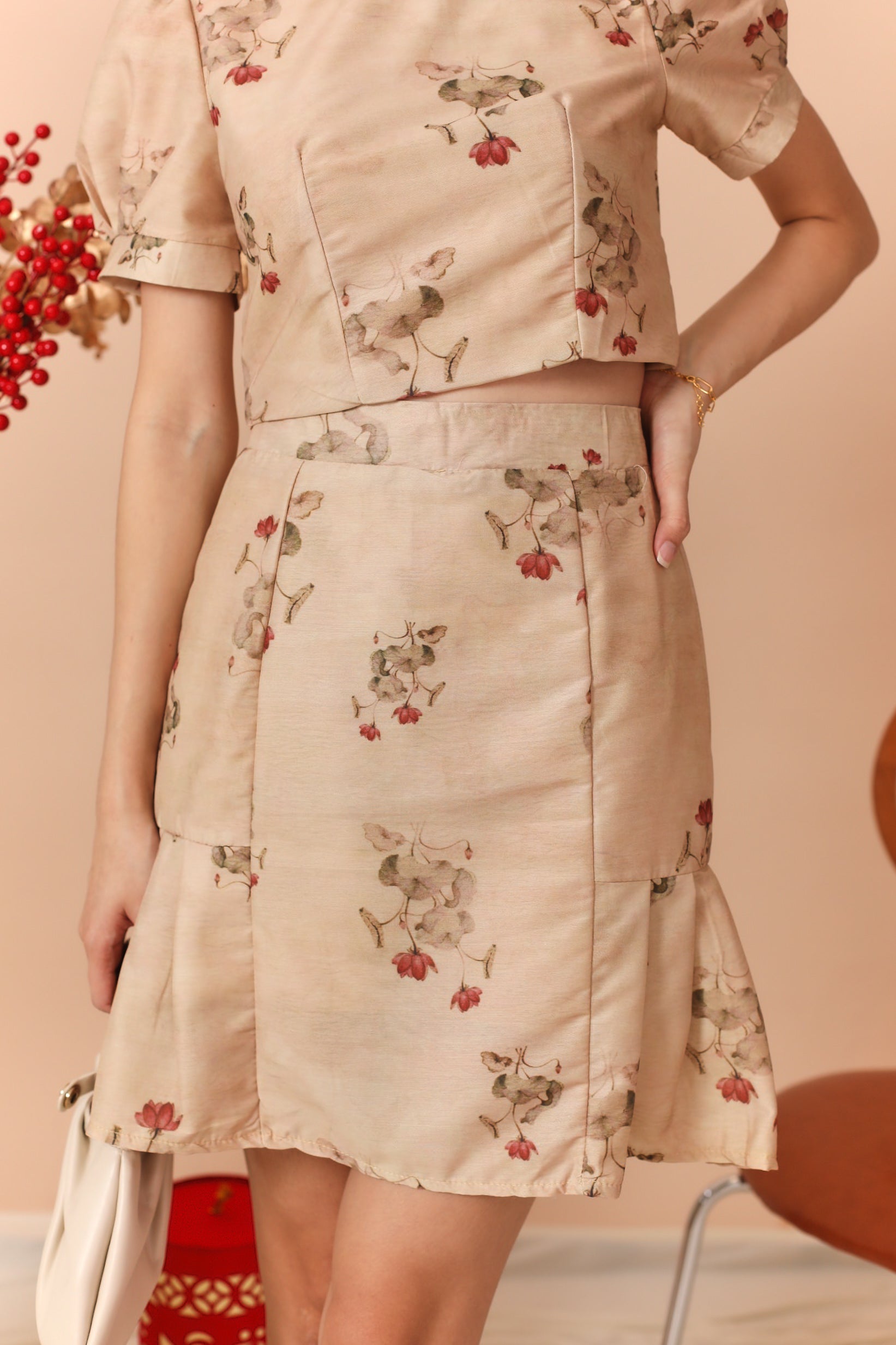 Lulu Cheongsam Skirt (Defect)