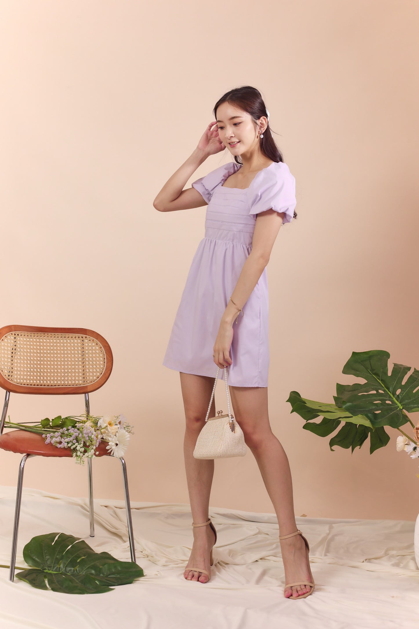 Risse Dress -Lilac