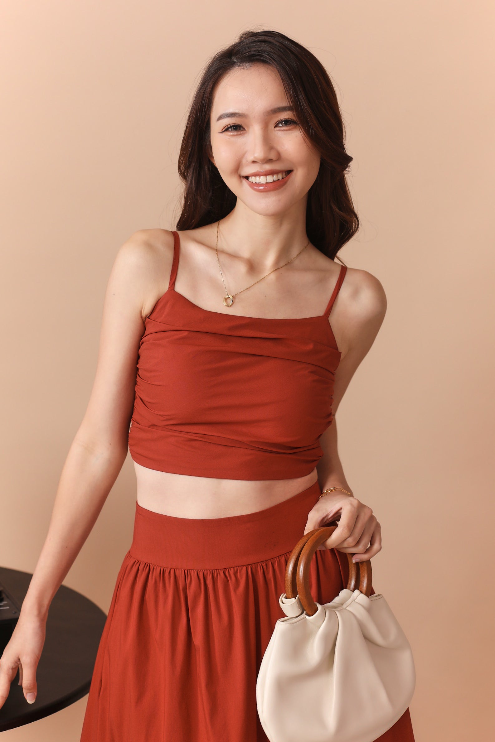 Harumi Top - Brick Red