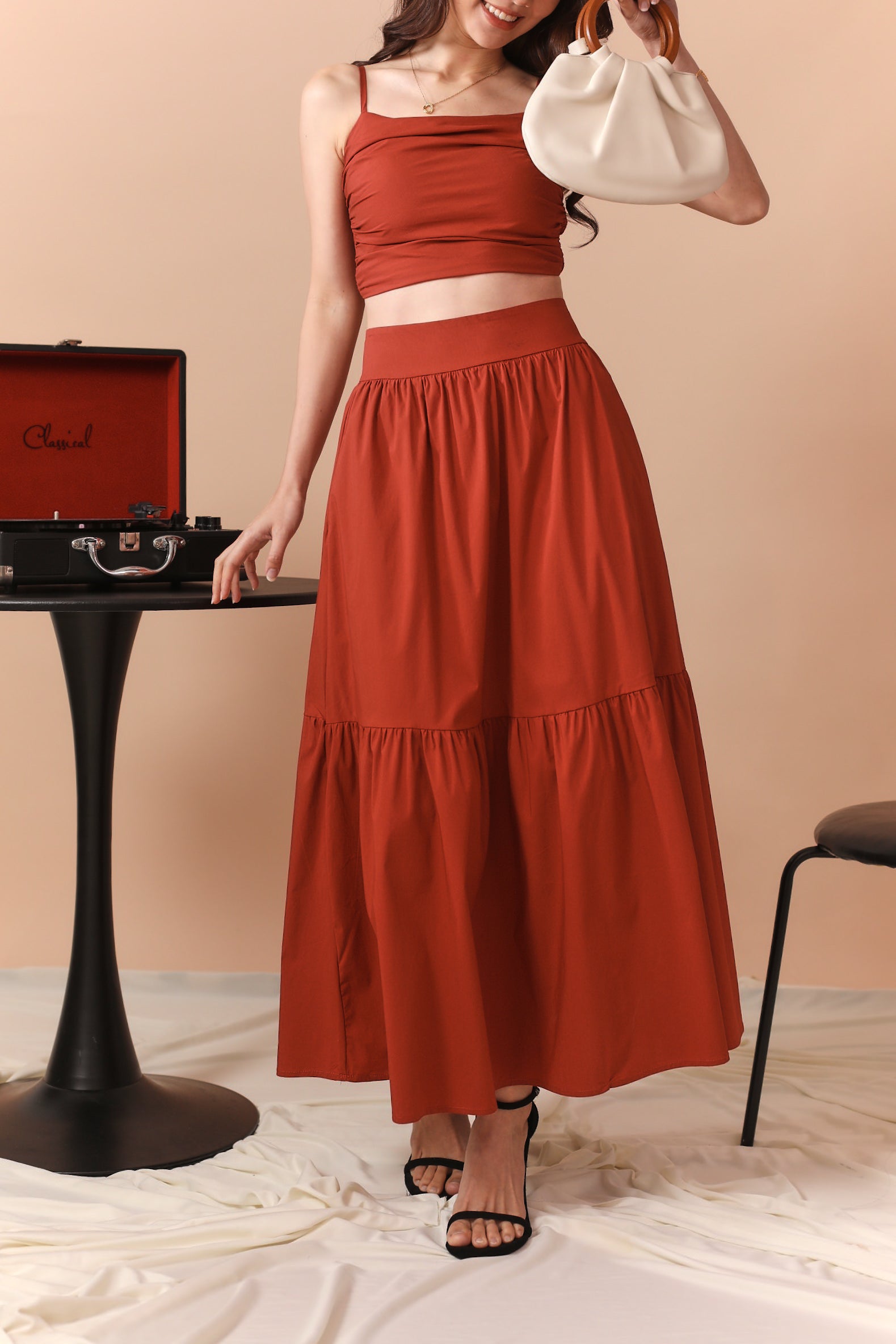 Harumi Skirts - Brick Red