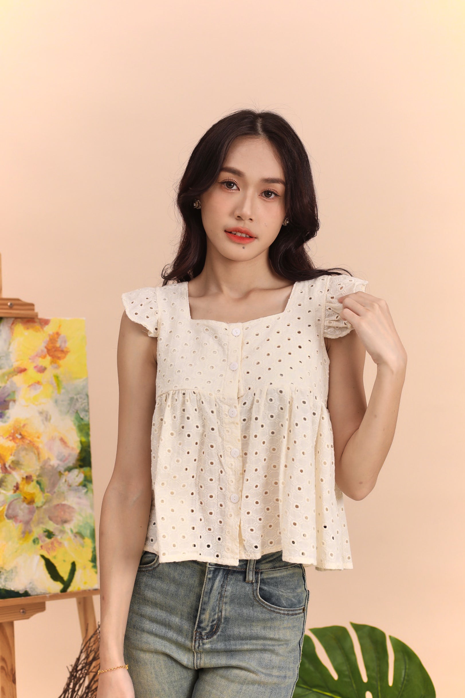 Brianna Top - Cream