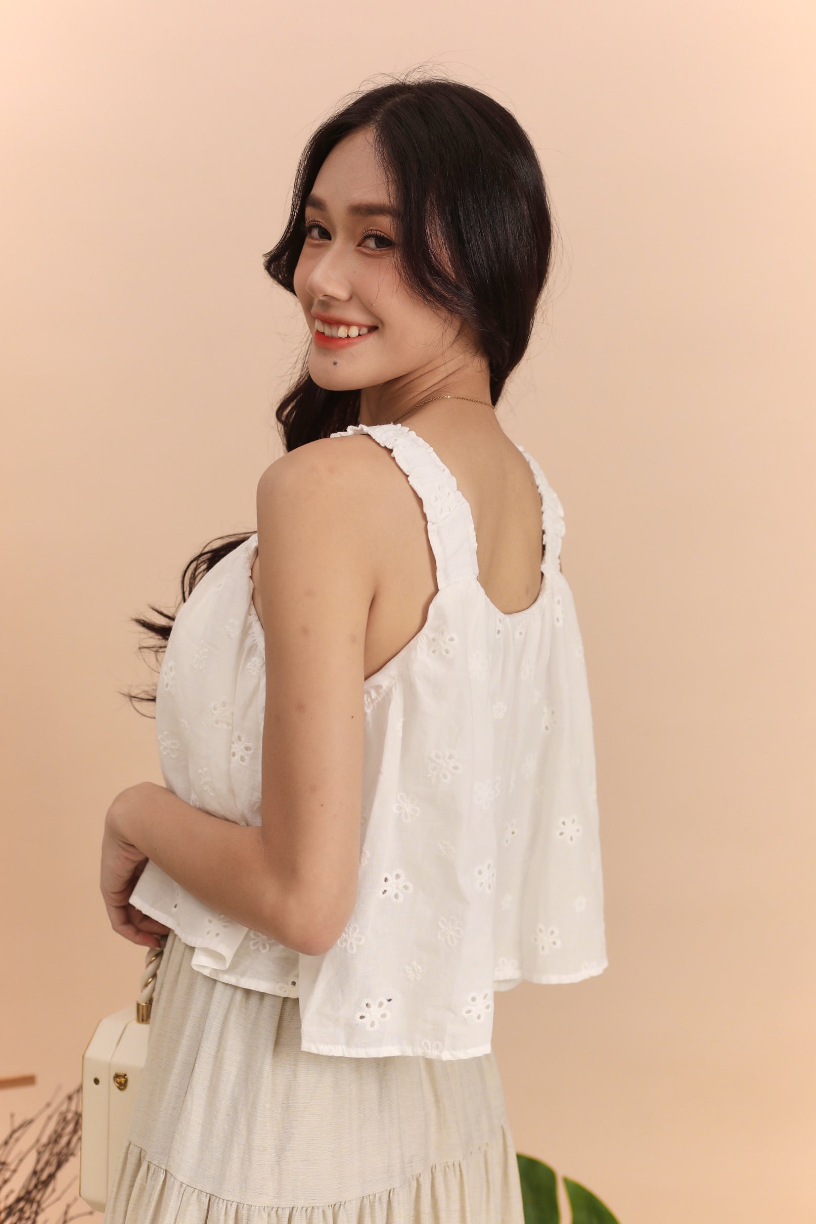 Rainie Camisole Top - White