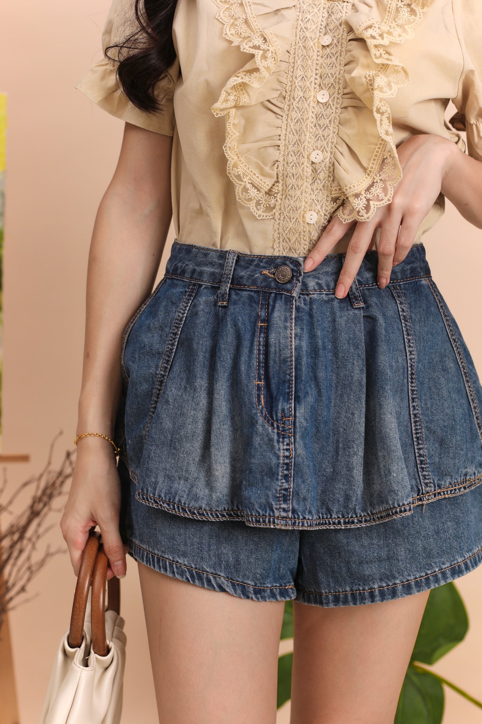 Mackenzie Denim Skort - Denim Blue