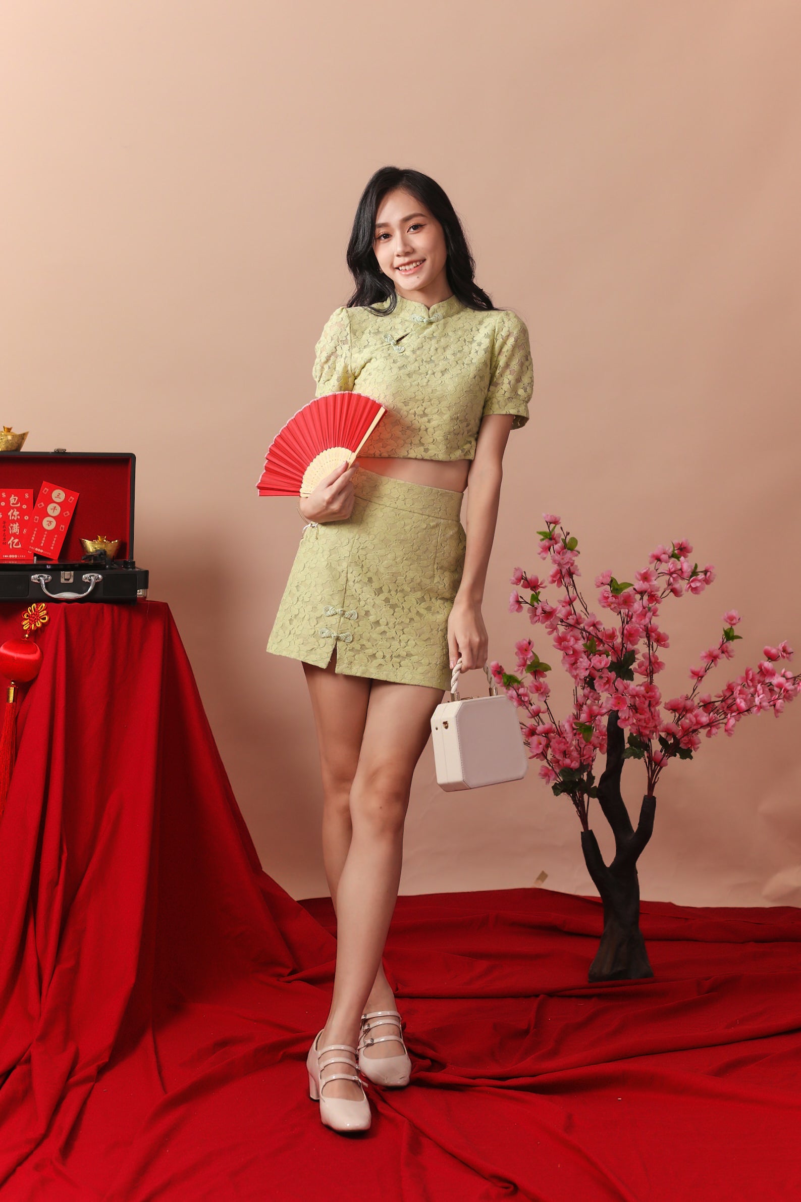 YuSye QiPao Top - Apple Green