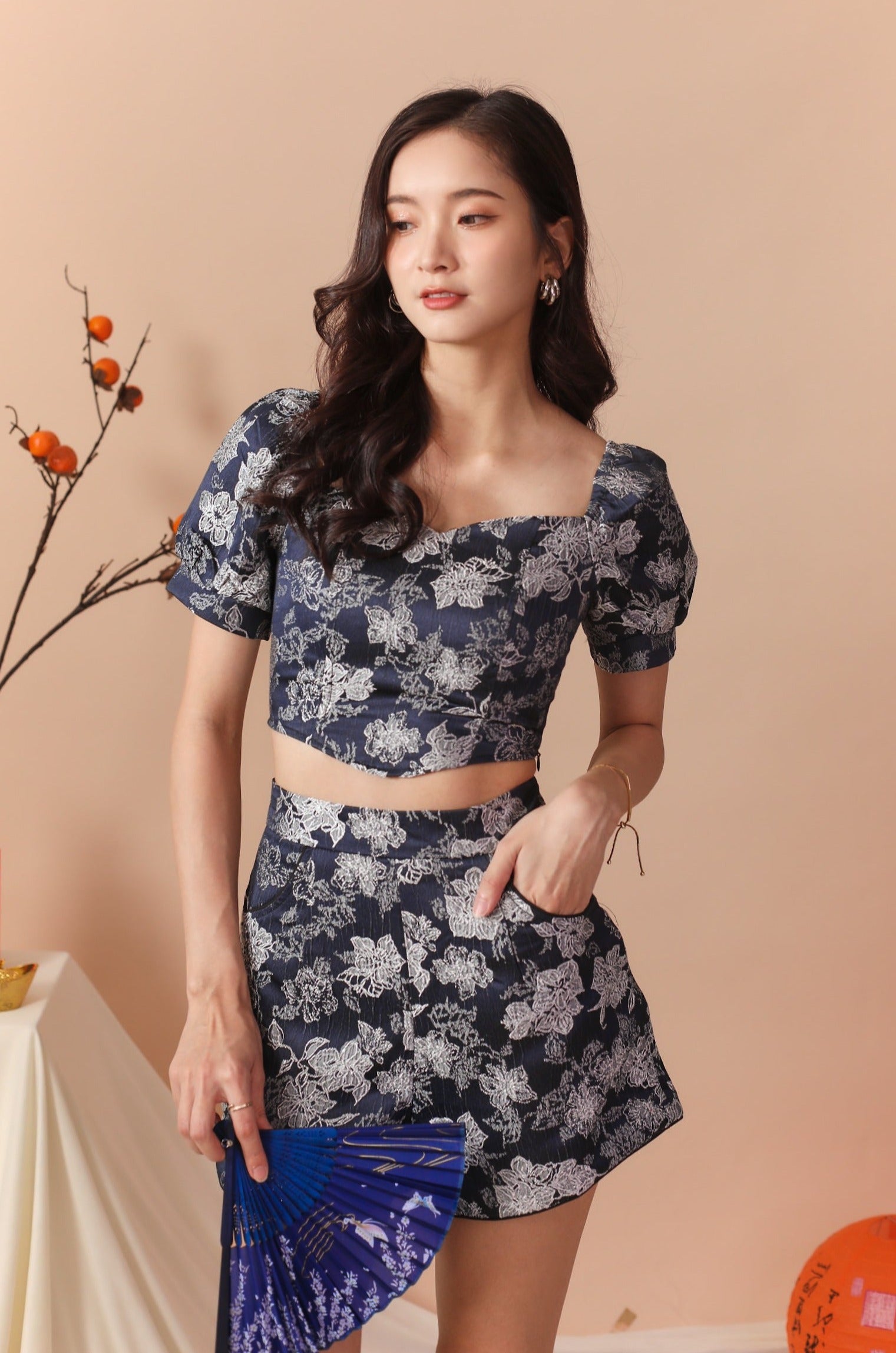 Xing Cheng Top - Navy