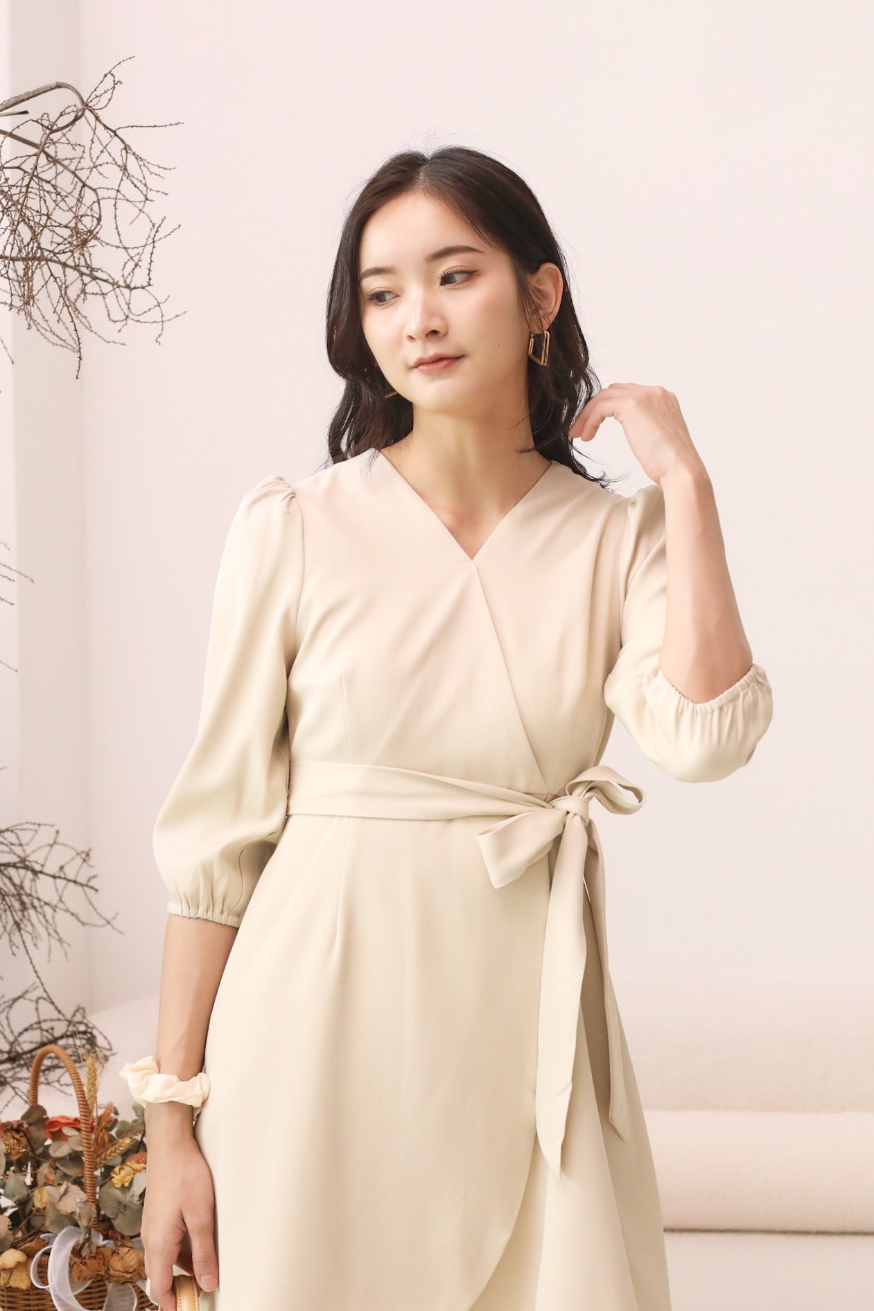 Yumi Dress - Beige