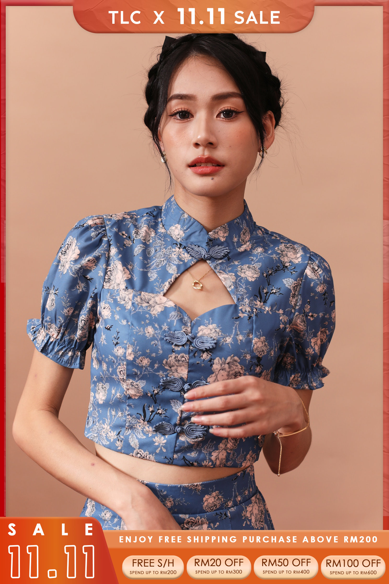 Mu Dan Cheongsam Top