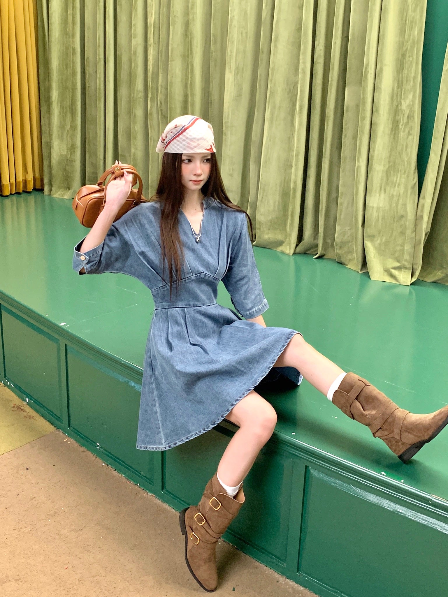 Floss Denim Dress